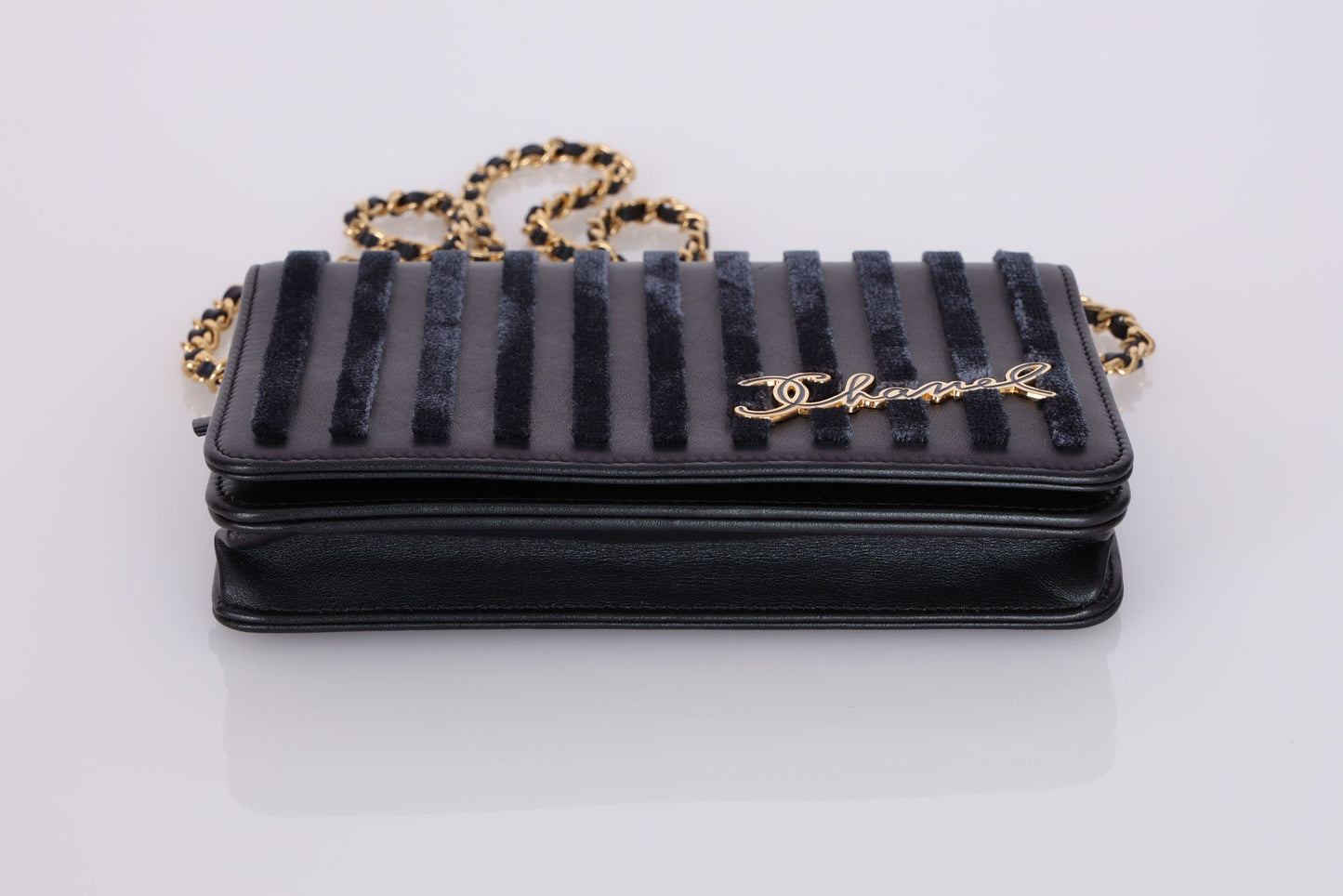 Chanel 2018 Iridescent Velvet Wallet on Chain