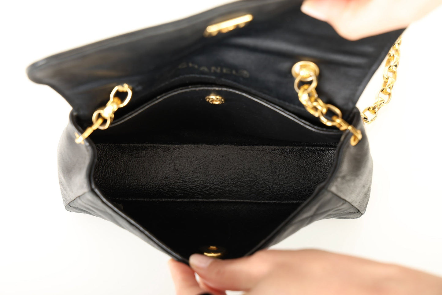 Chanel Satin & Lambskin Bijoux Mini Bag