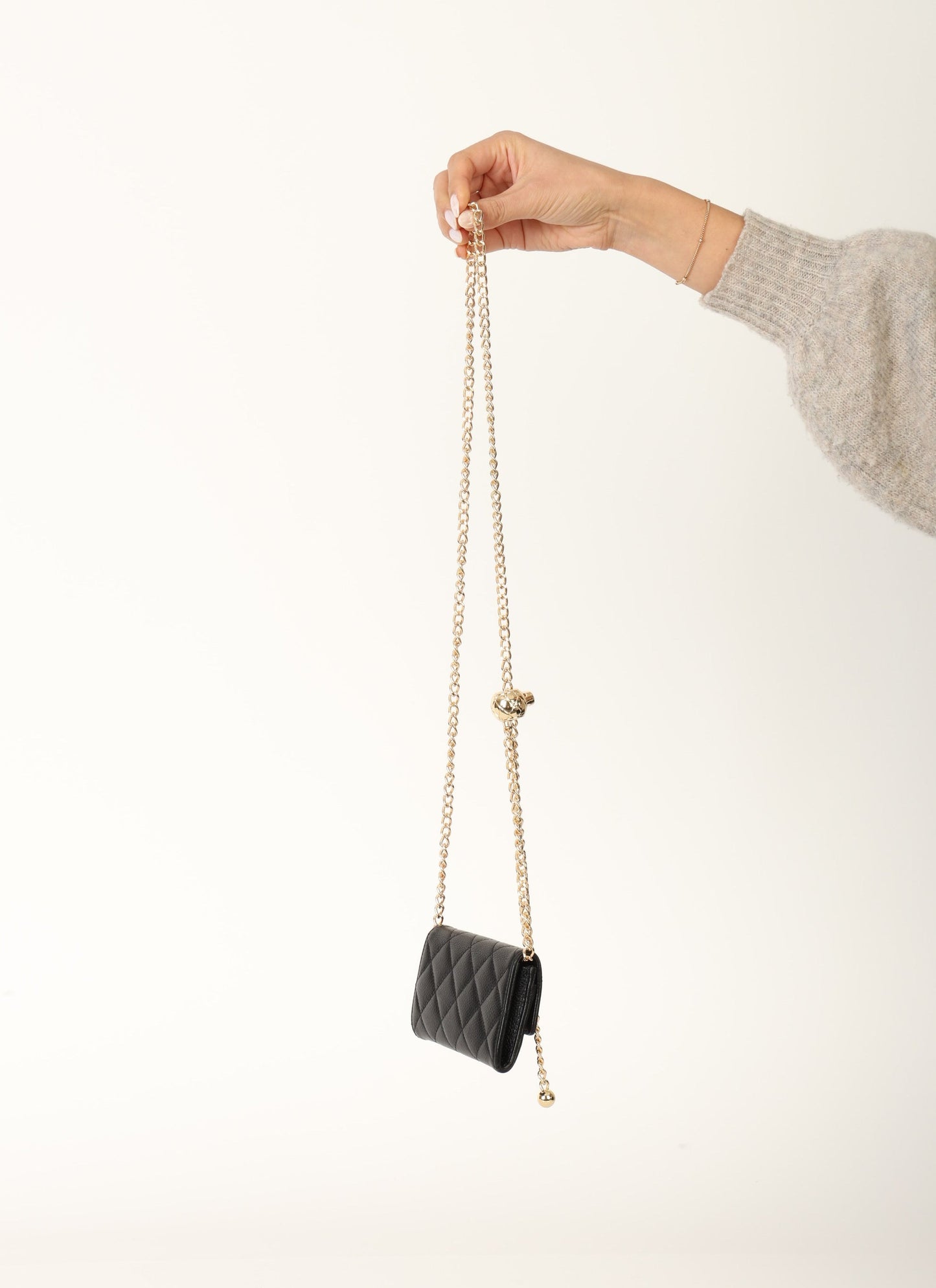 Chanel 2015 Caviar Cardholder w/ Chain