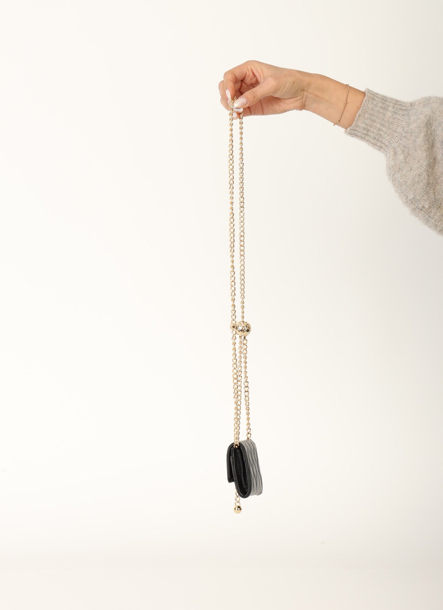 Chanel 2015 Caviar Cardholder w/ Chain