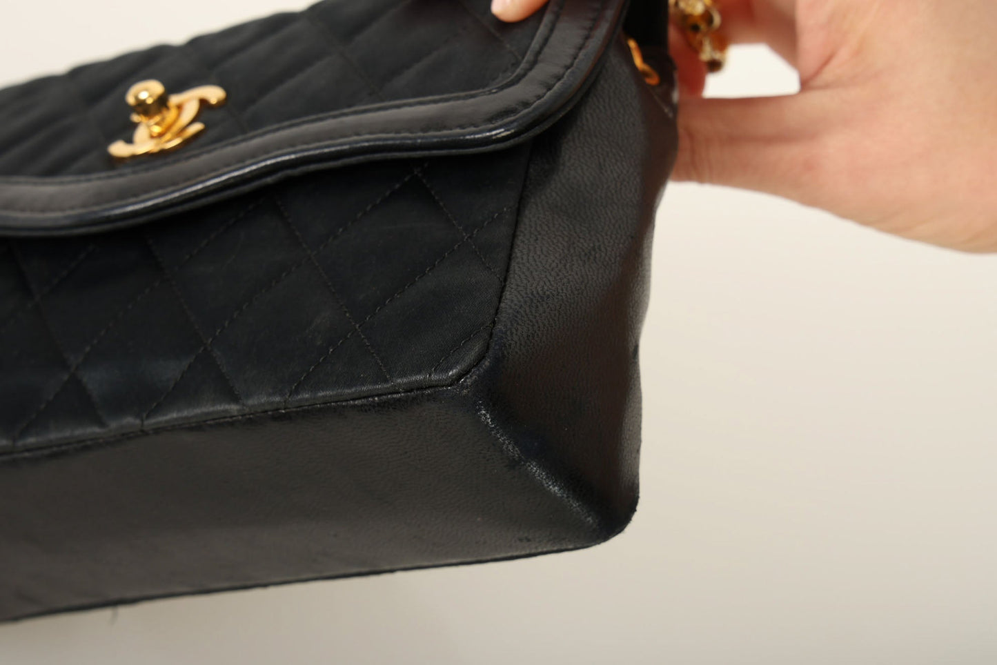 Chanel Satin & Lambskin Bijoux Mini Bag