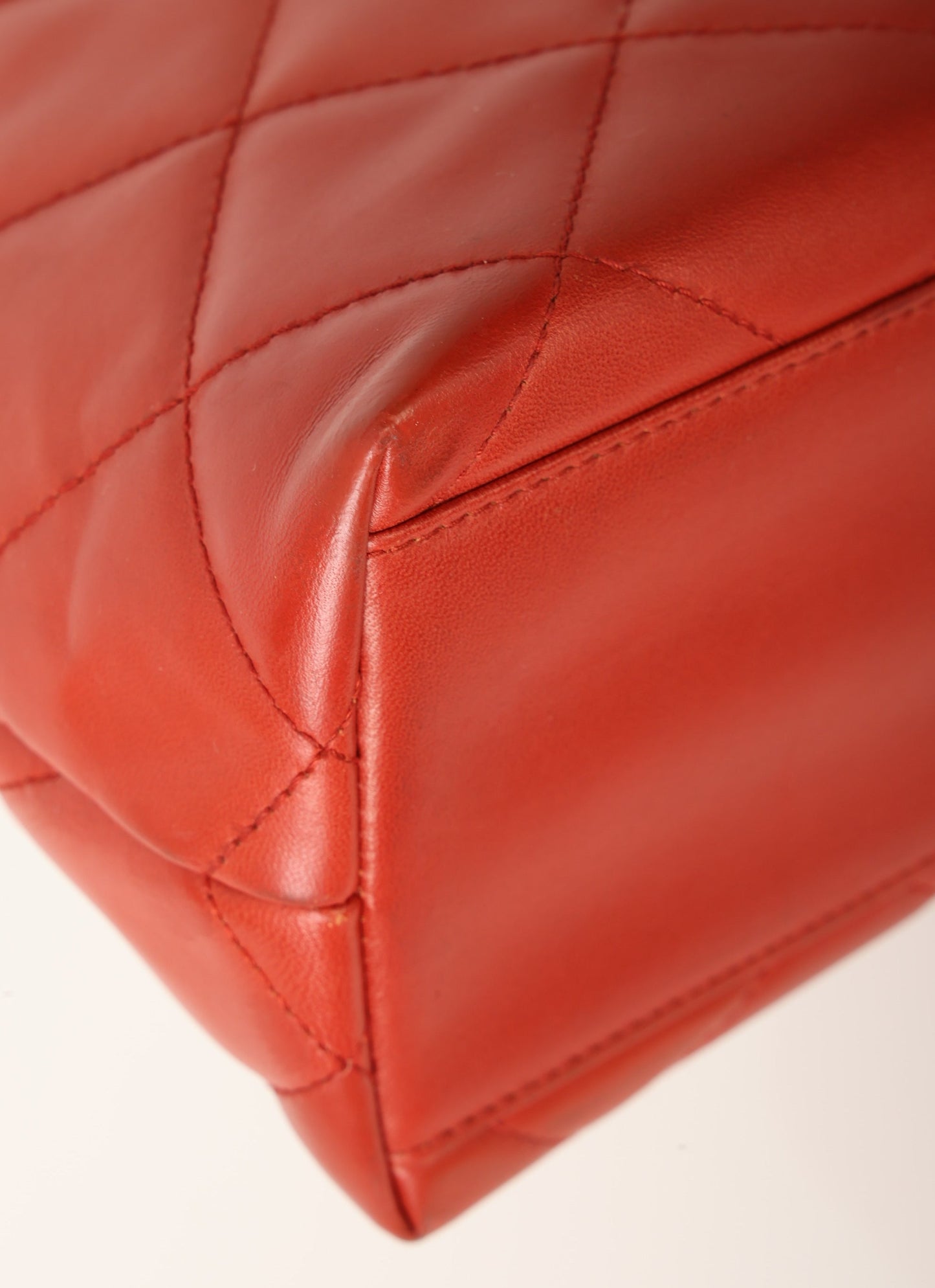 Chanel 2000 Calfskin Wood Acrylic Tote