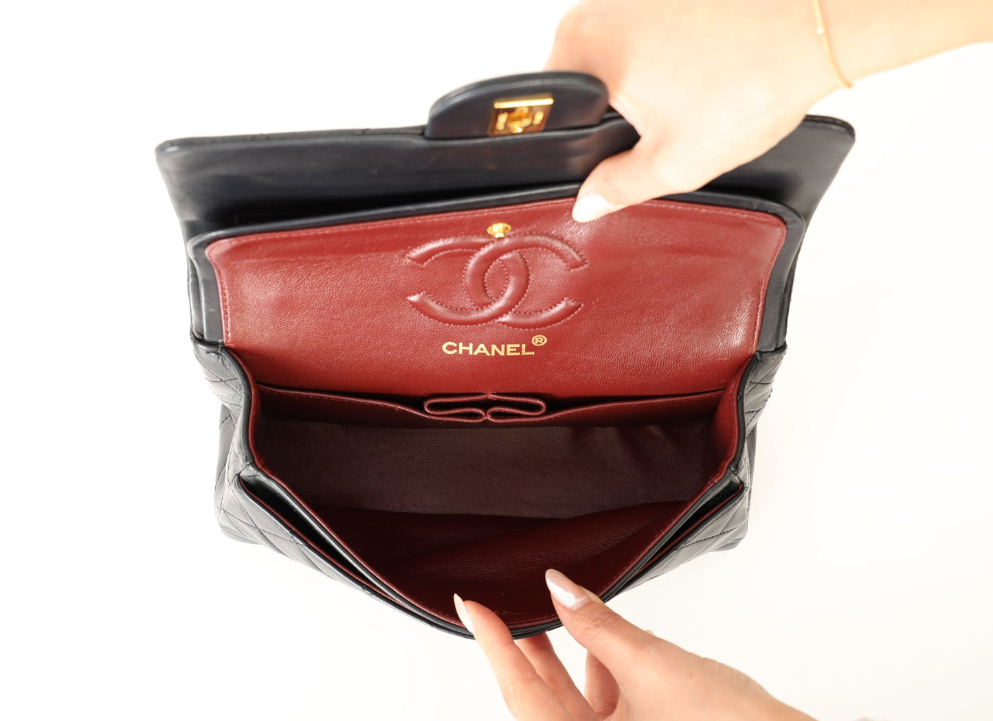 Chanel 1989 Lambskin Small Double Flap