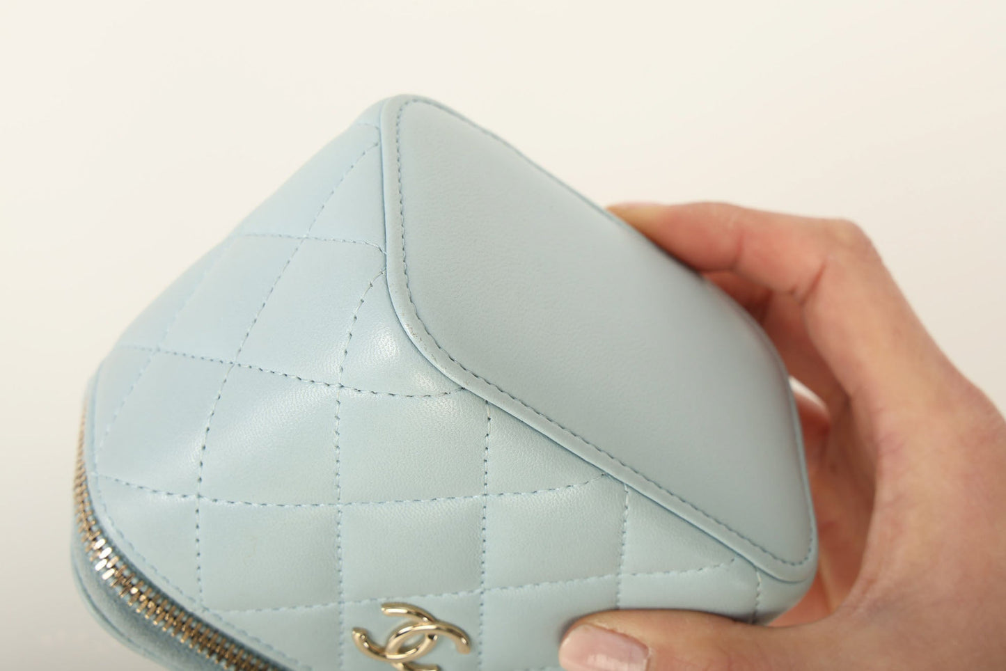 Chanel 2022 Lambskin Pearl Vanity Bag