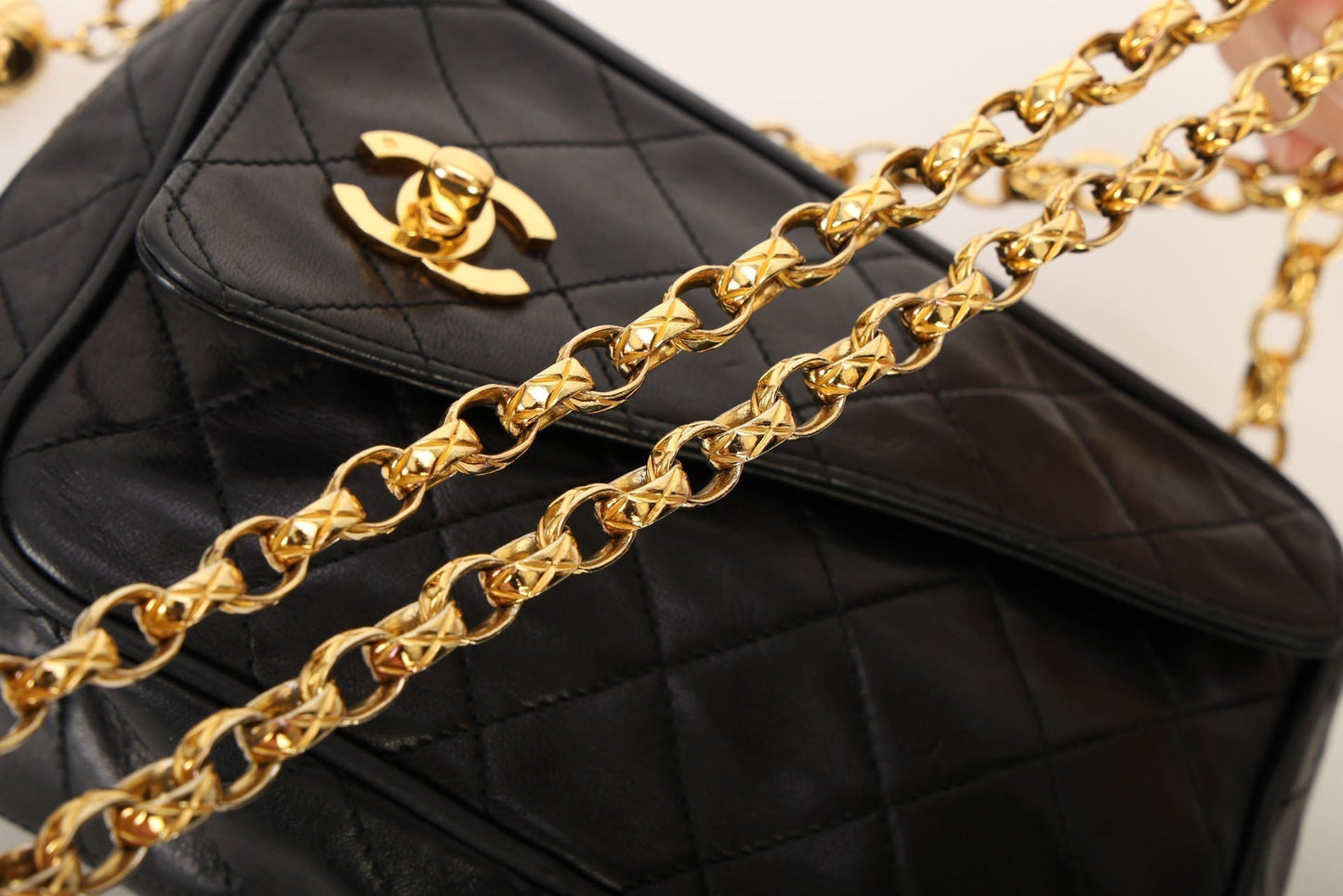 Chanel 1991 Lambskin Bijoux Mini Camera Bag