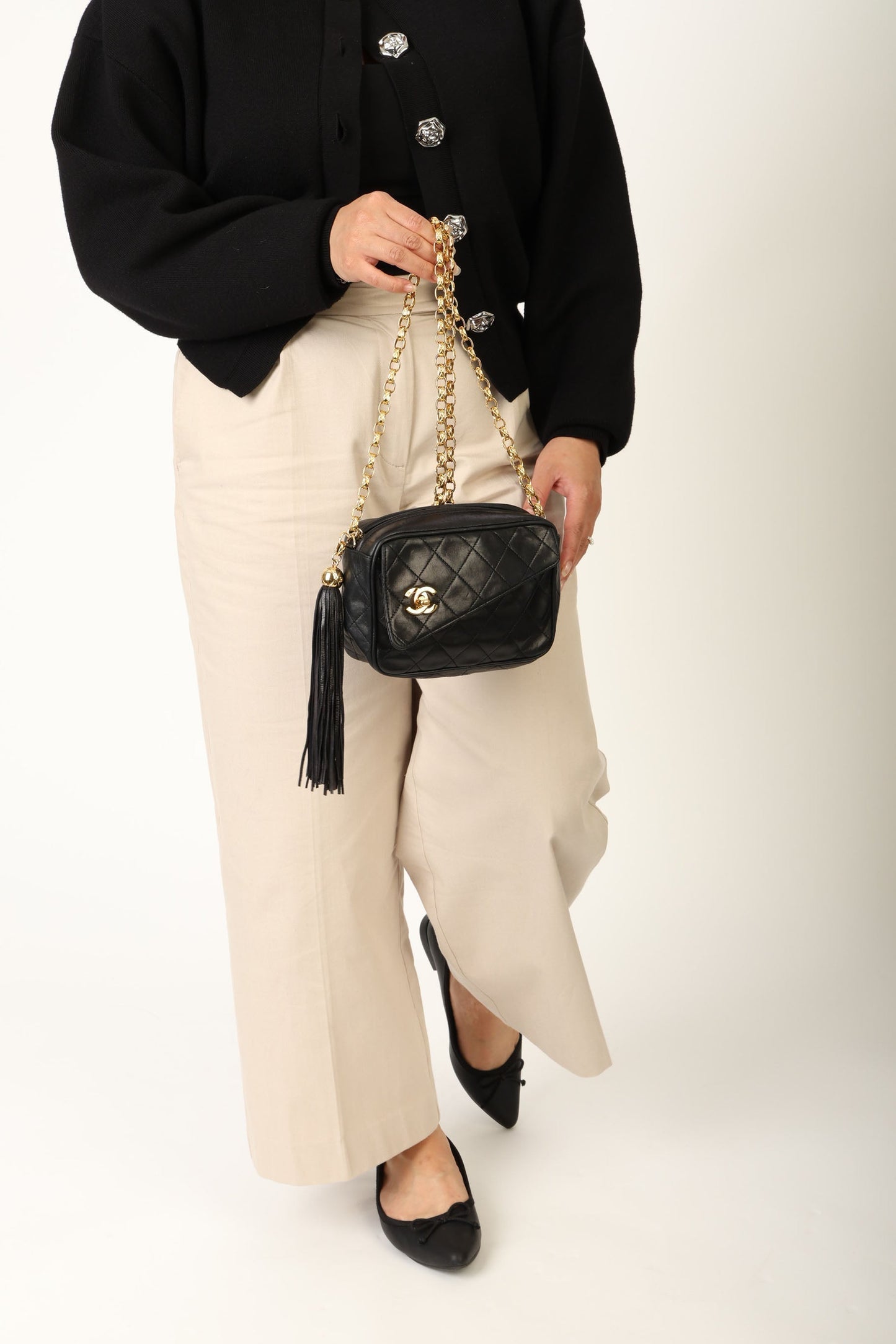 Chanel 1991 Lambskin Bijoux Mini Camera Bag