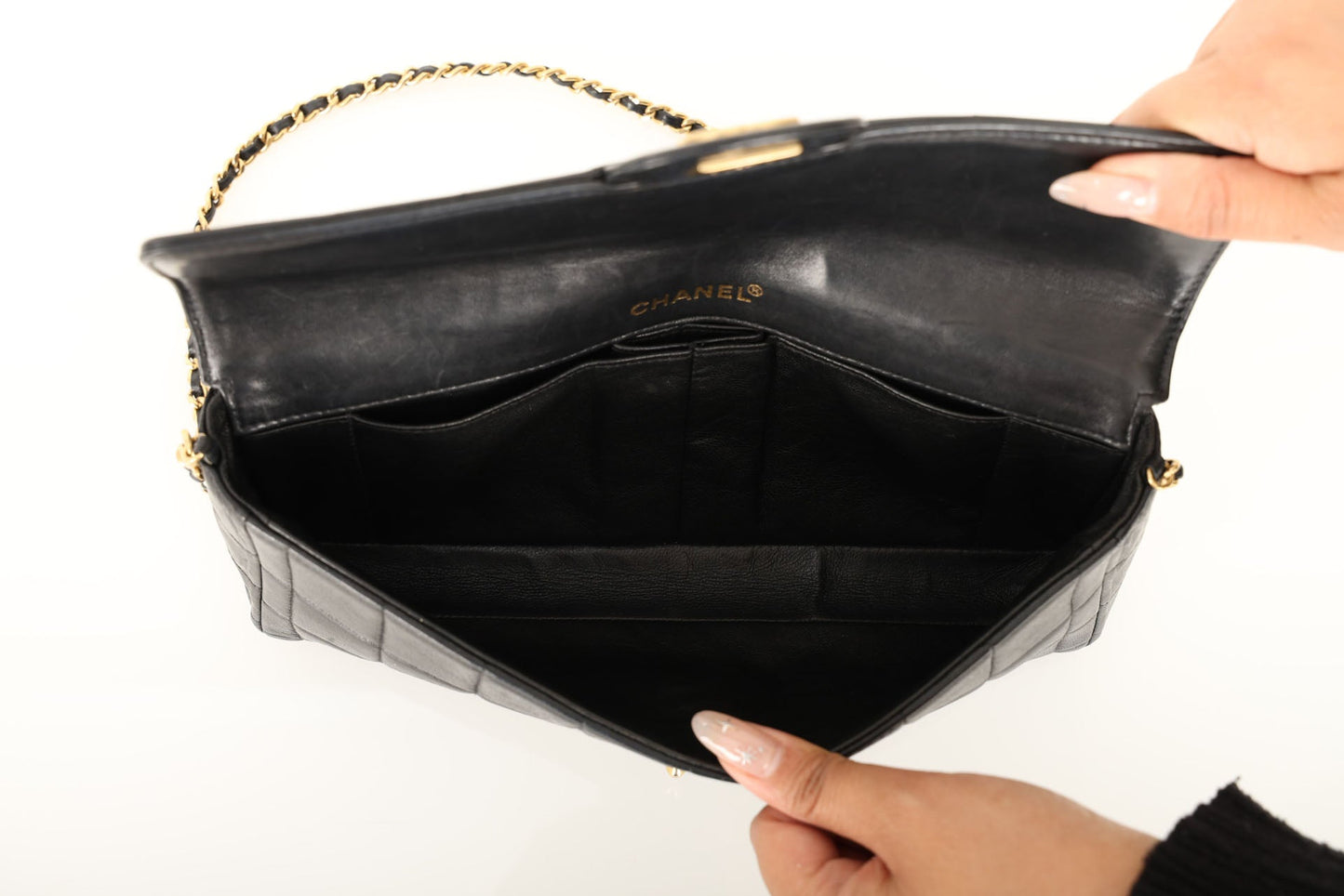 Chanel 2000 Lambskin East West Chocolate Bar