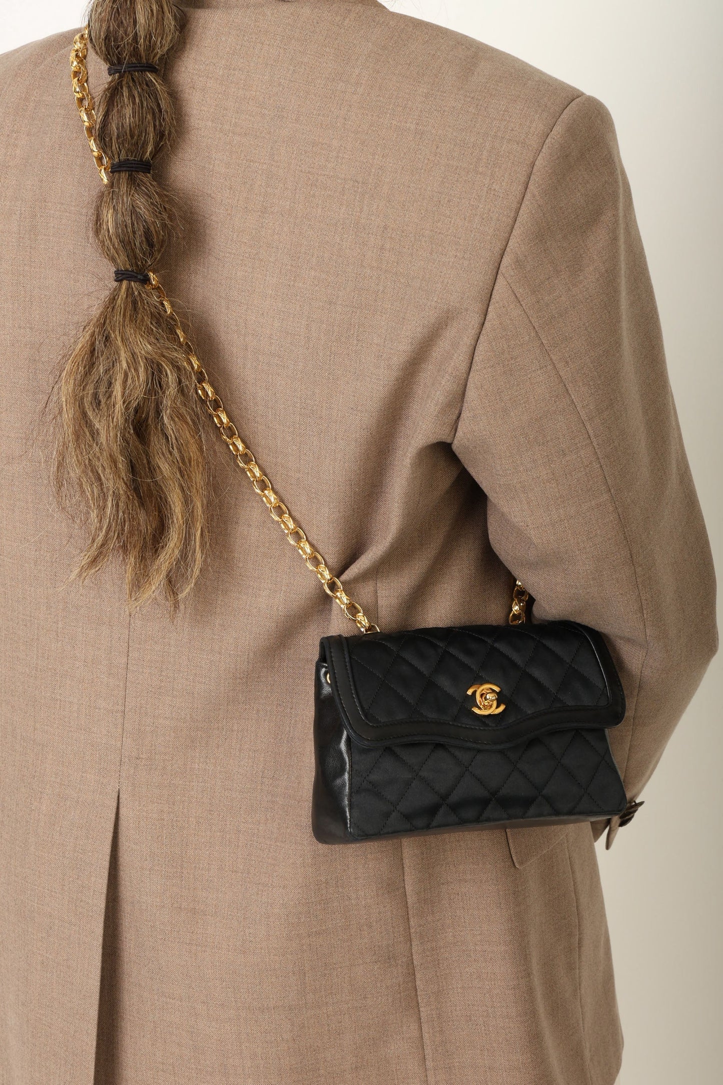 Chanel Satin & Lambskin Bijoux Mini Bag