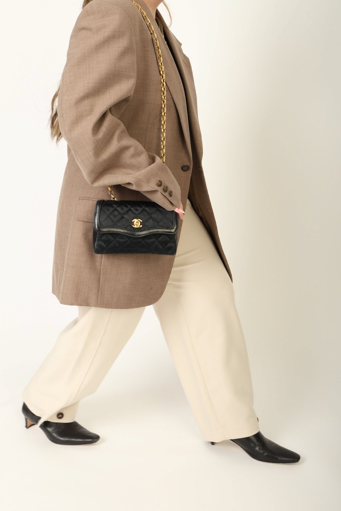 Chanel Satin & Lambskin Bijoux Mini Bag