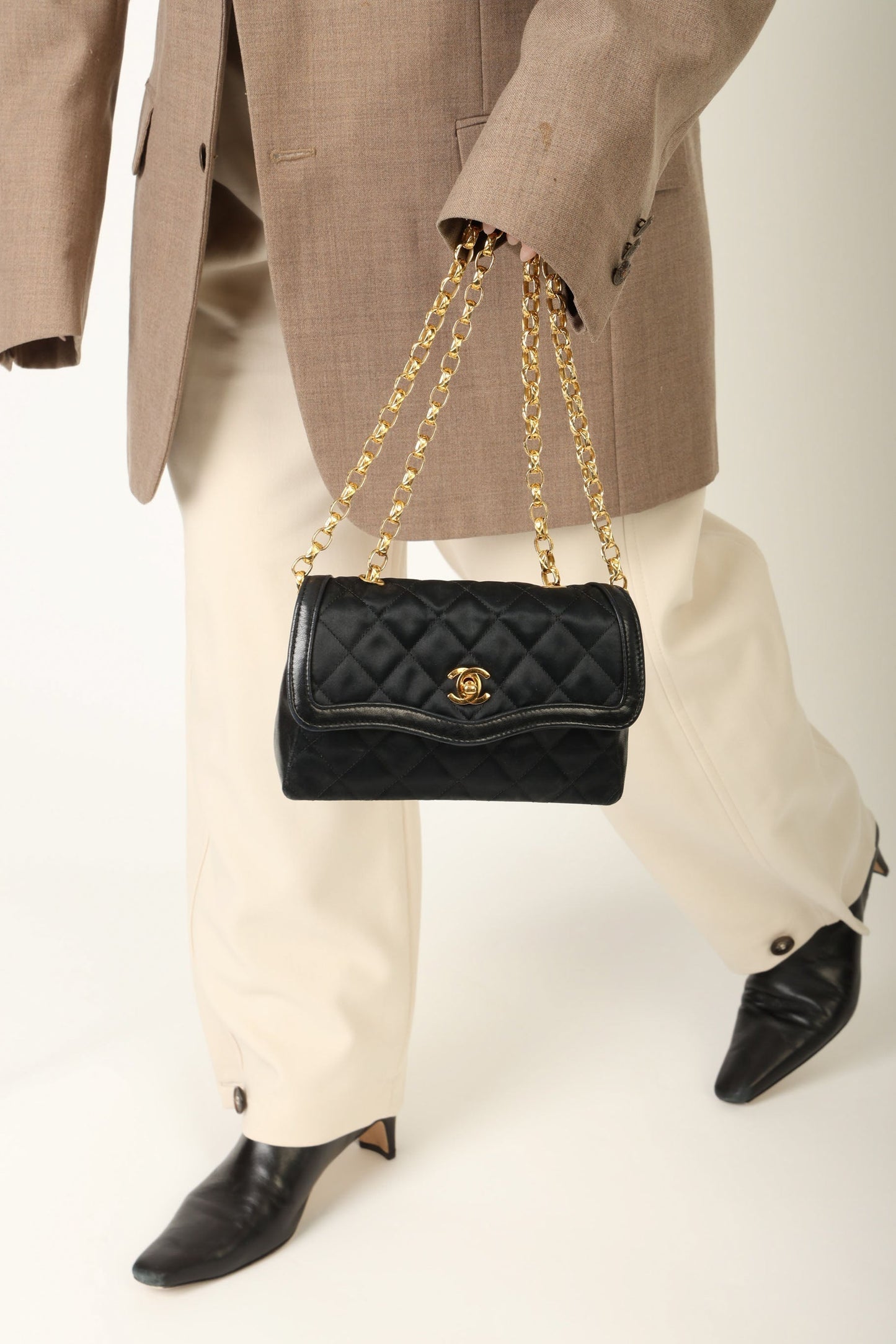 Chanel Satin & Lambskin Bijoux Mini Bag
