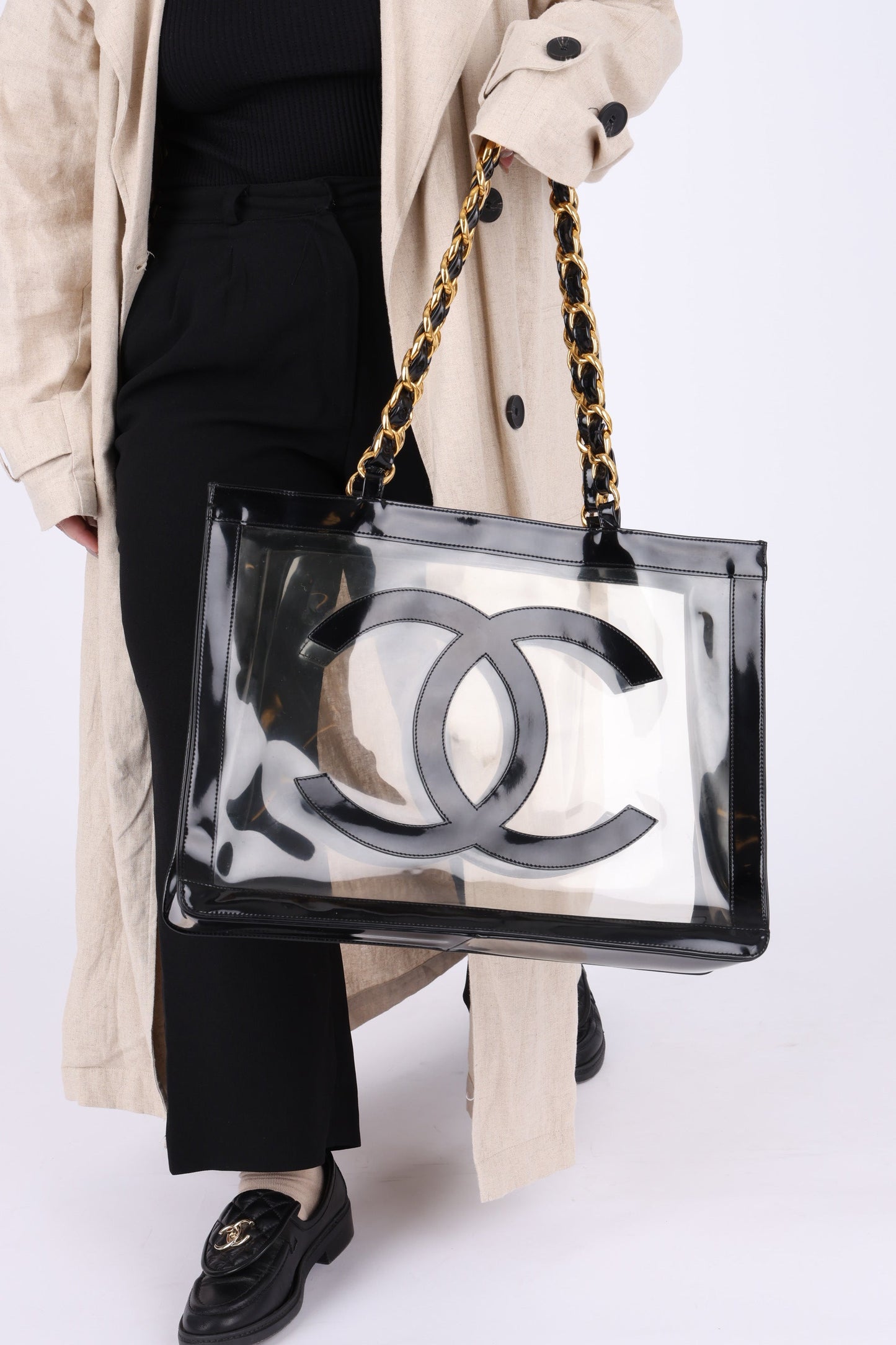 Chanel 1994 Transparent Chunky Chain Tote