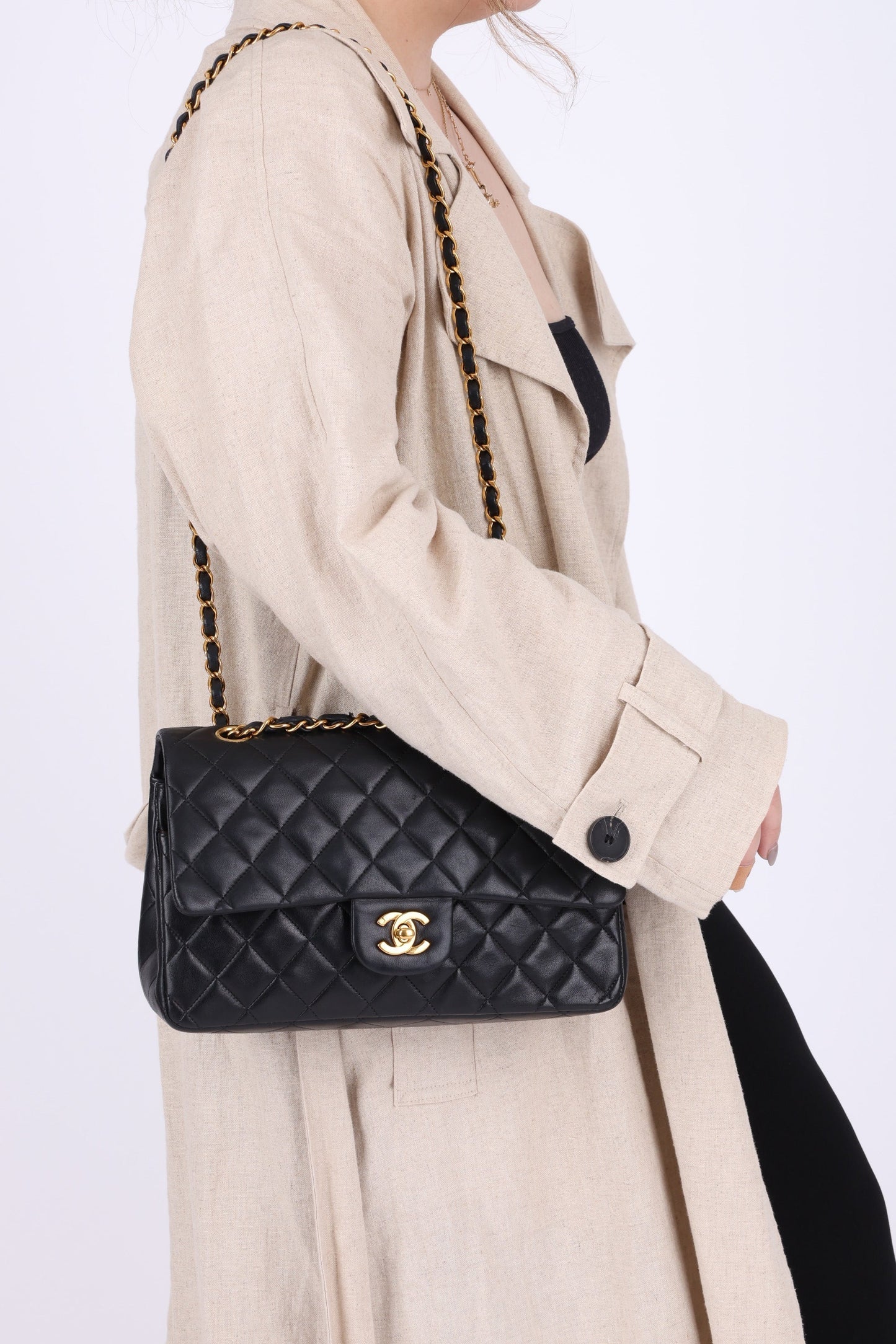 Chanel 1996 Lambskin Medium Double Flap