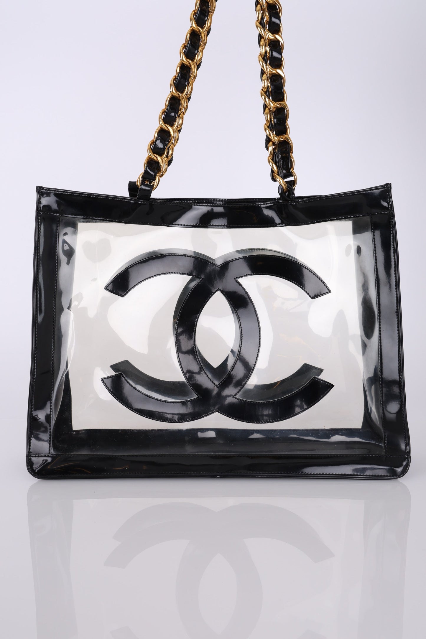Chanel 1994 Transparent Chunky Chain Tote