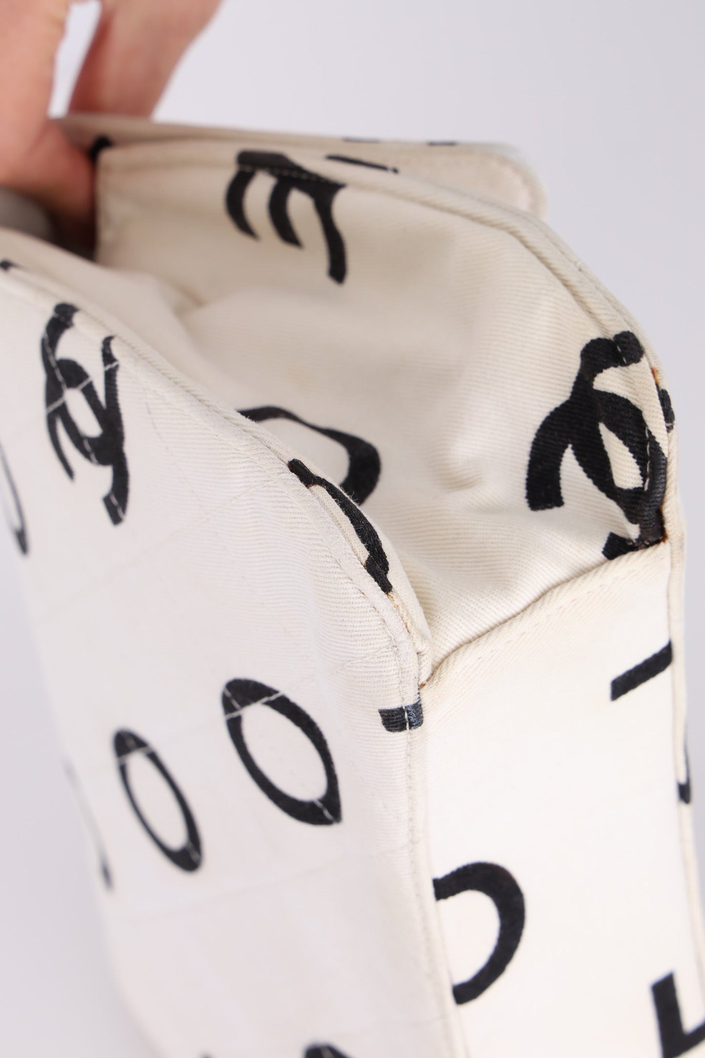 Chanel 1996 Canvas Coco Chain Top Handle