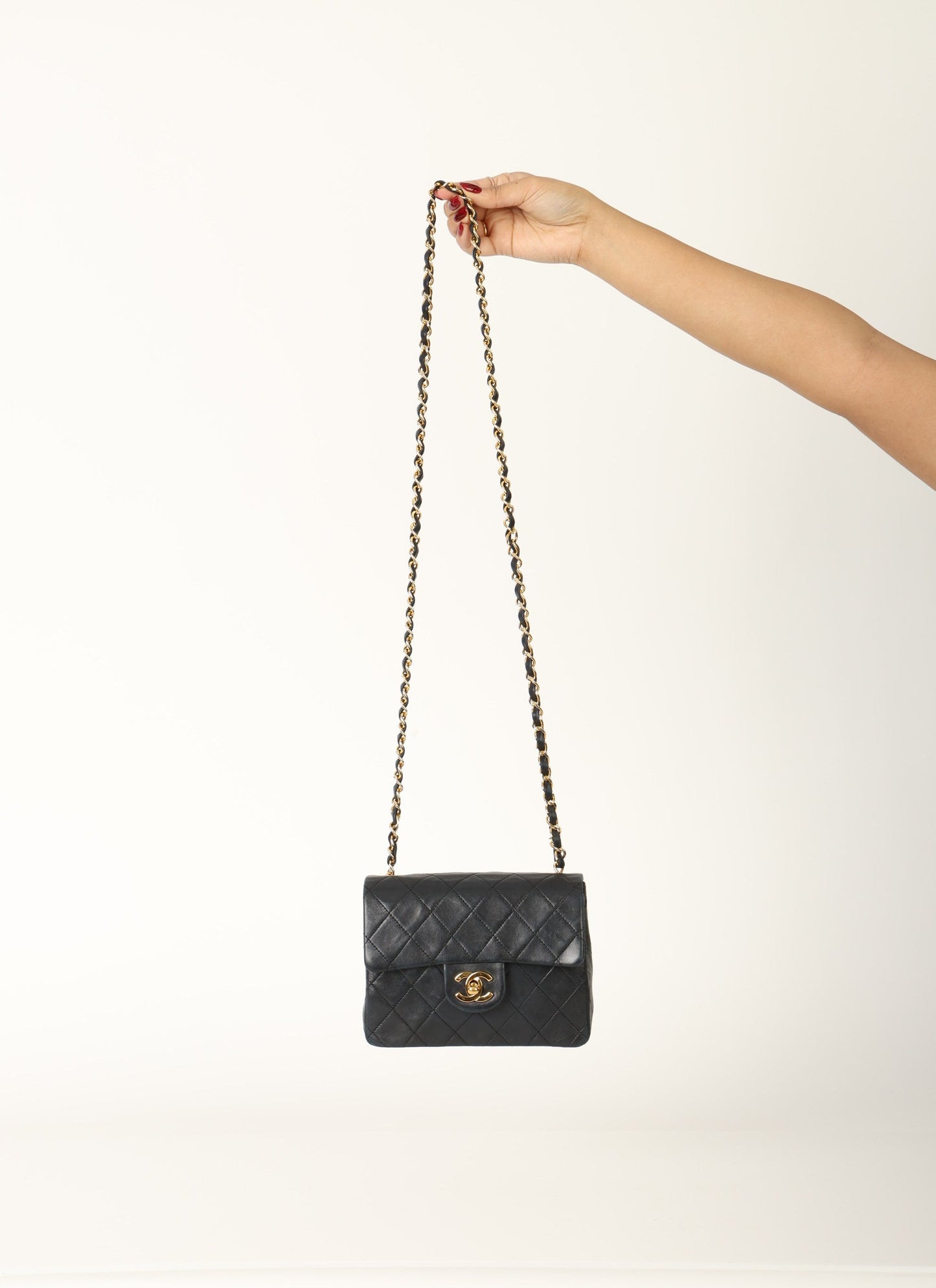 Chanel 1989 Lambskin Mini Square Flap