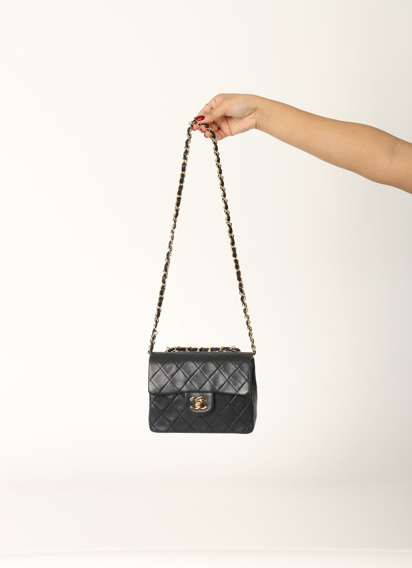 Chanel 1989 Lambskin Mini Square Flap