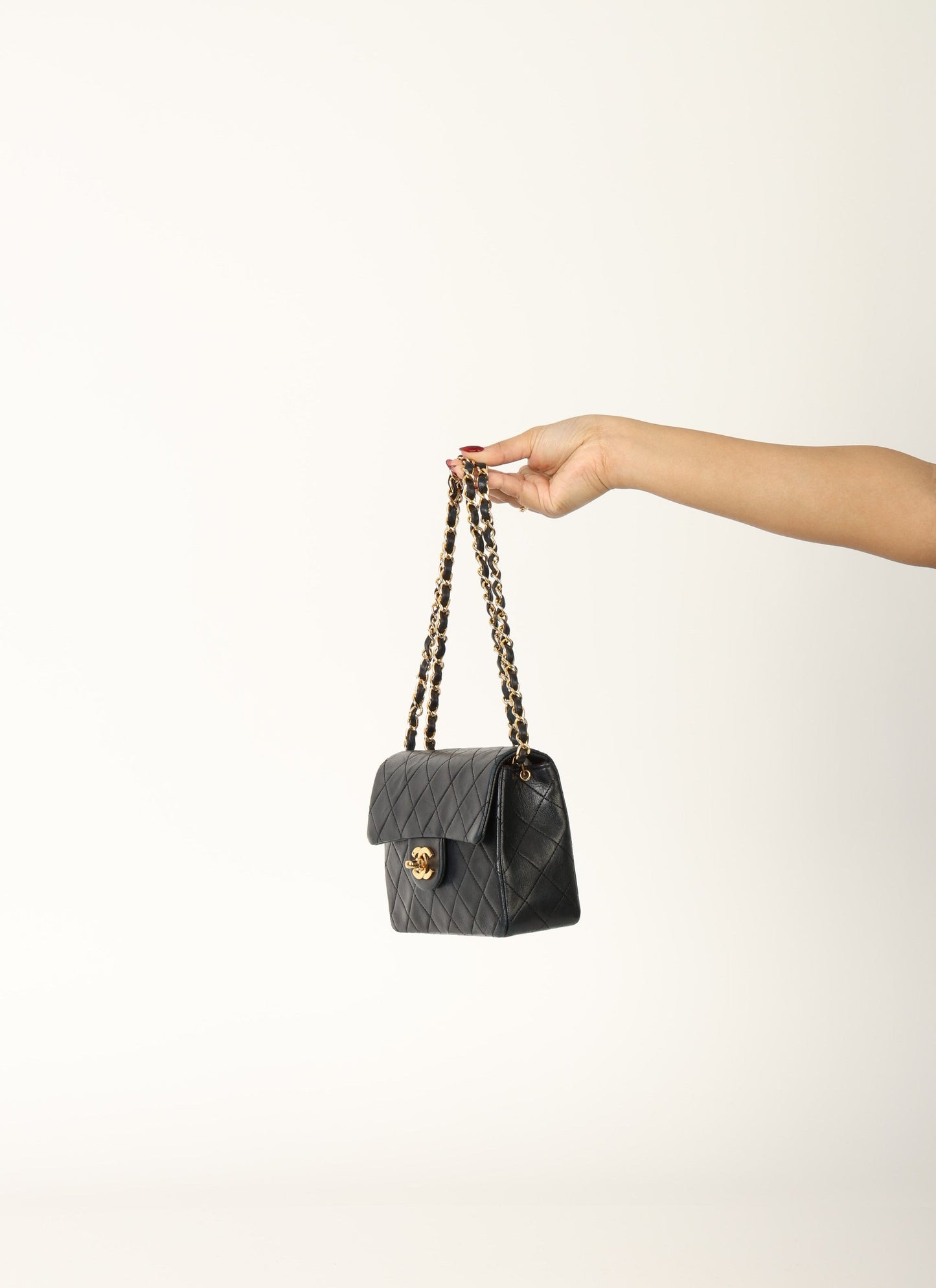 Chanel 1989 Lambskin Mini Square Flap