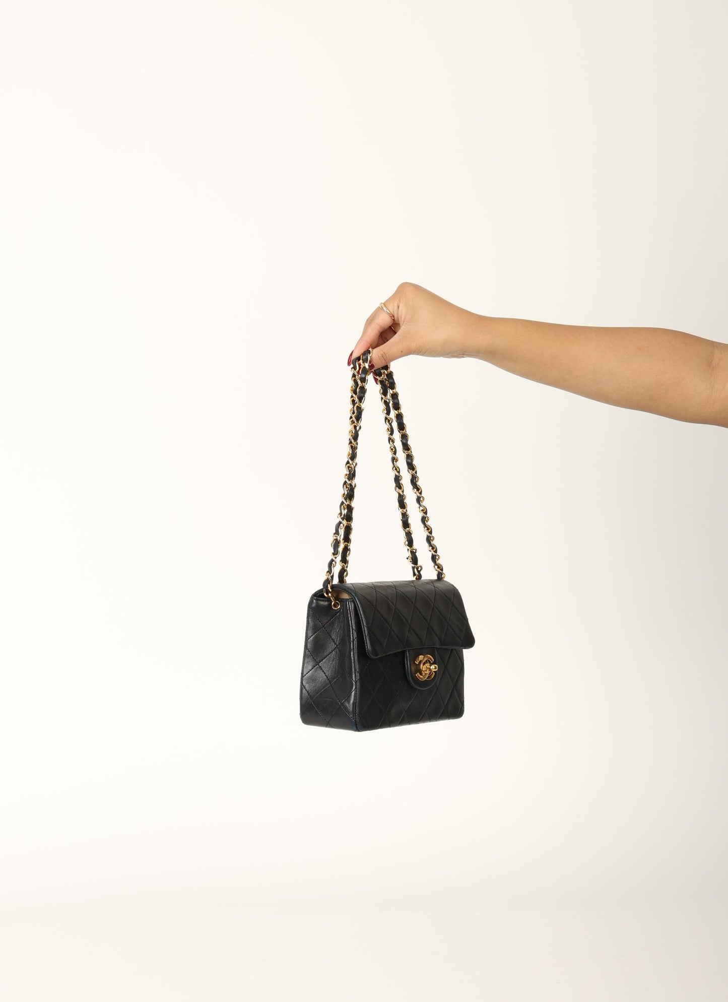 Chanel 1989 Lambskin Mini Square Flap