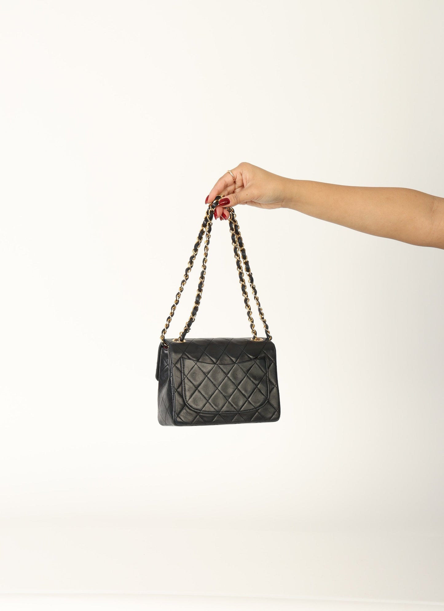 Chanel 1989 Lambskin Mini Square Flap