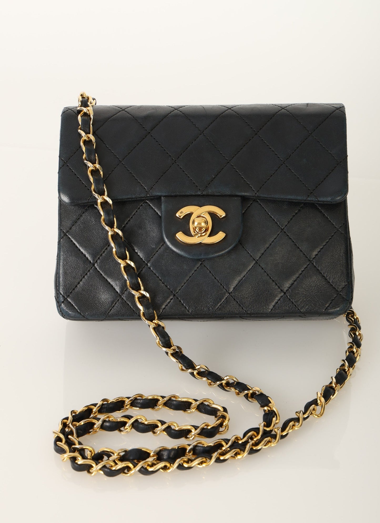 Chanel 1989 Lambskin Mini Square Flap