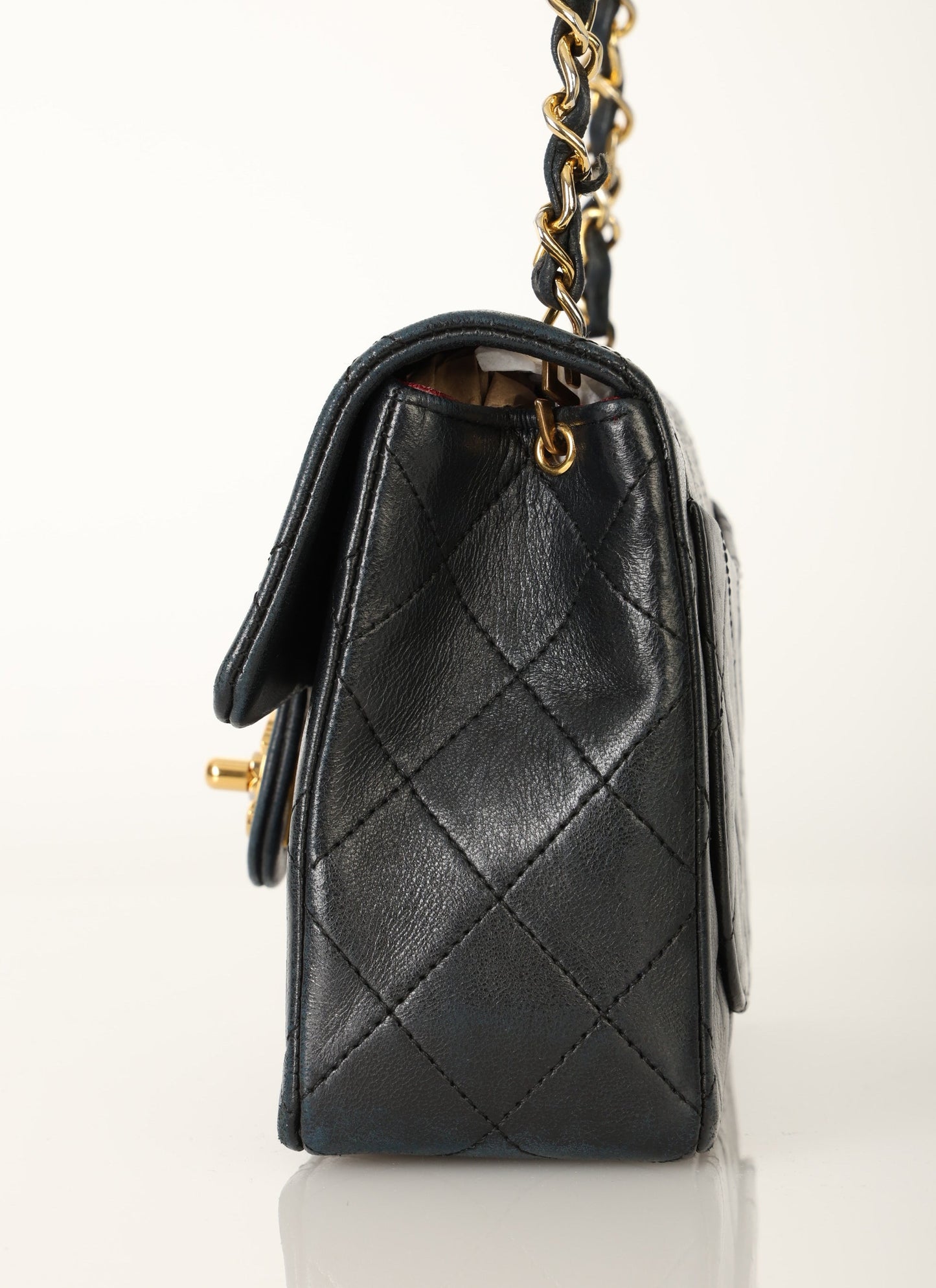Chanel 1989 Lambskin Mini Square Flap