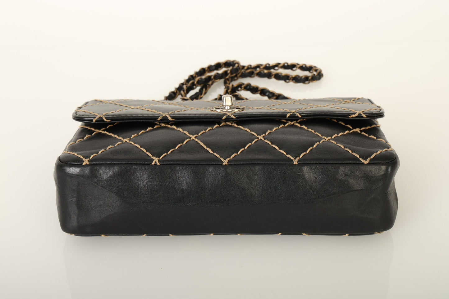 Chanel 2000 Calfskin Wildstitch Flap Bag