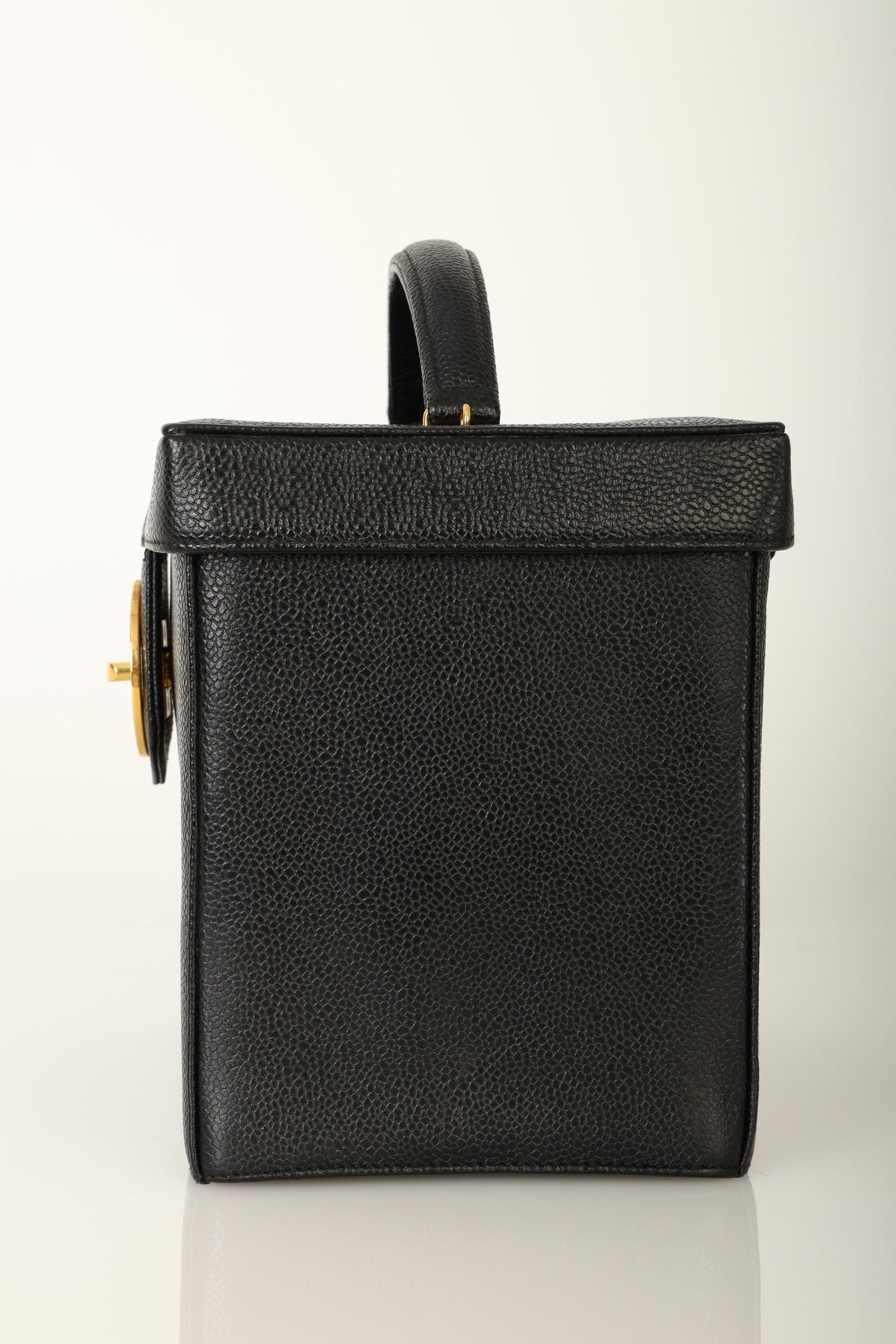 Chanel 1994 Caviar Double Sided Turnlock Vanity