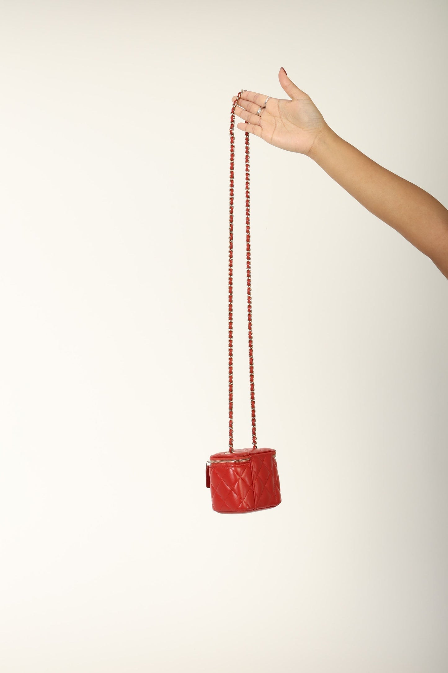 Chanel 2020 Lambskin Mini Red Vanity