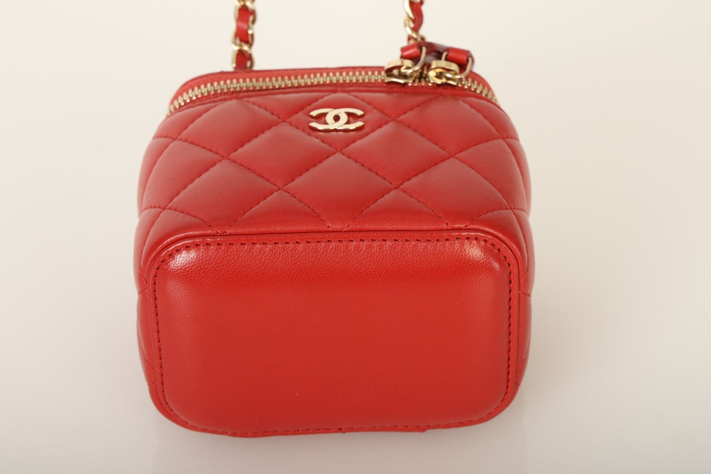 Chanel 2020 Lambskin Mini Red Vanity