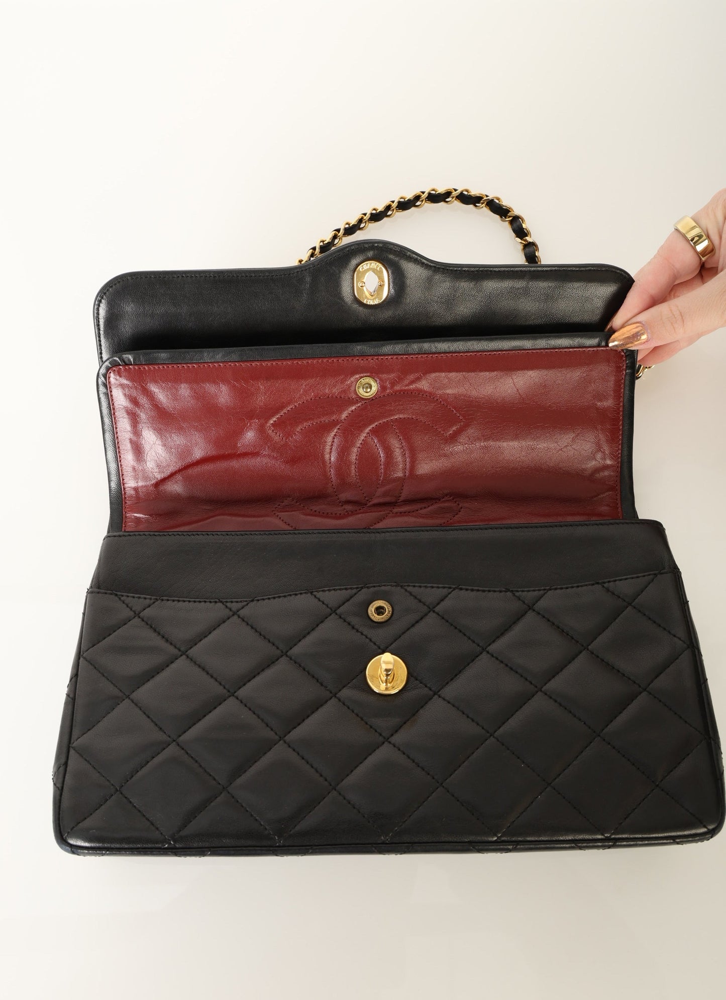 Chanel 1989 Lambskin Paris Double Flap