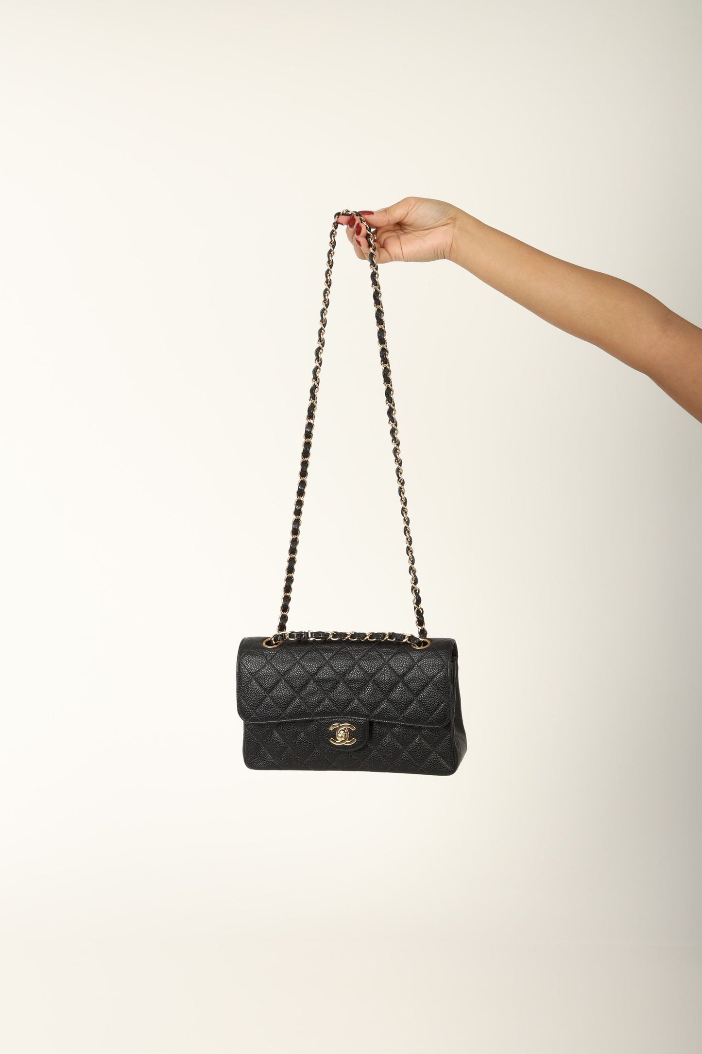 Chanel 2002 Caviar Small Double Flap