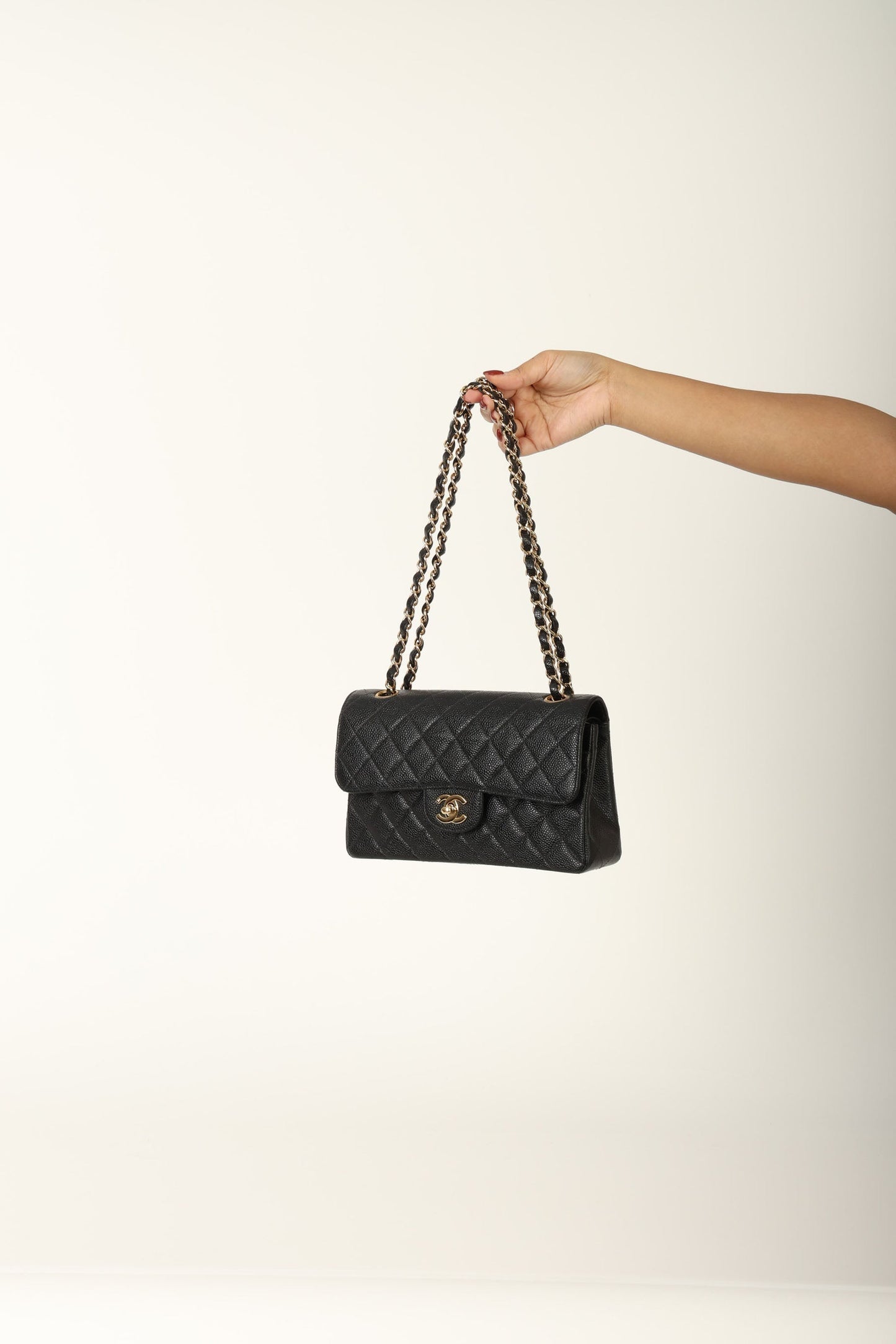 Chanel 2002 Caviar Small Double Flap