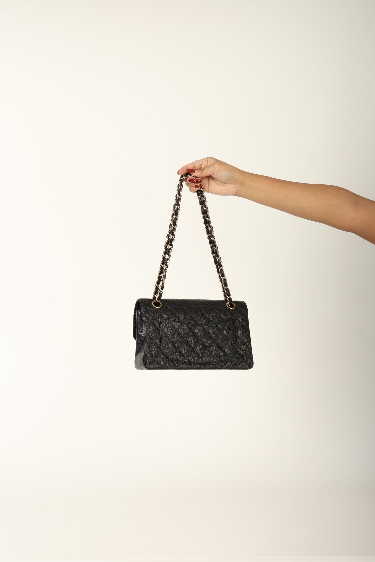 Chanel 2002 Caviar Small Double Flap