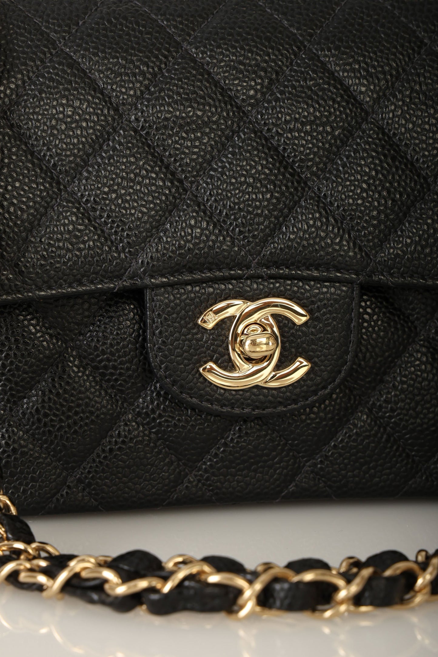 Chanel 2002 Caviar Small Double Flap