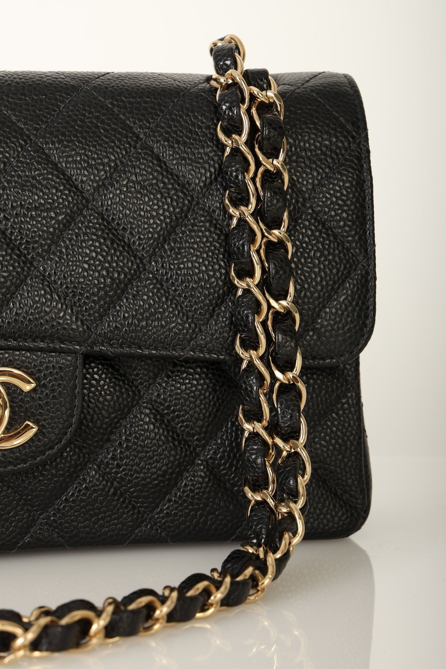 Chanel 2002 Caviar Small Double Flap