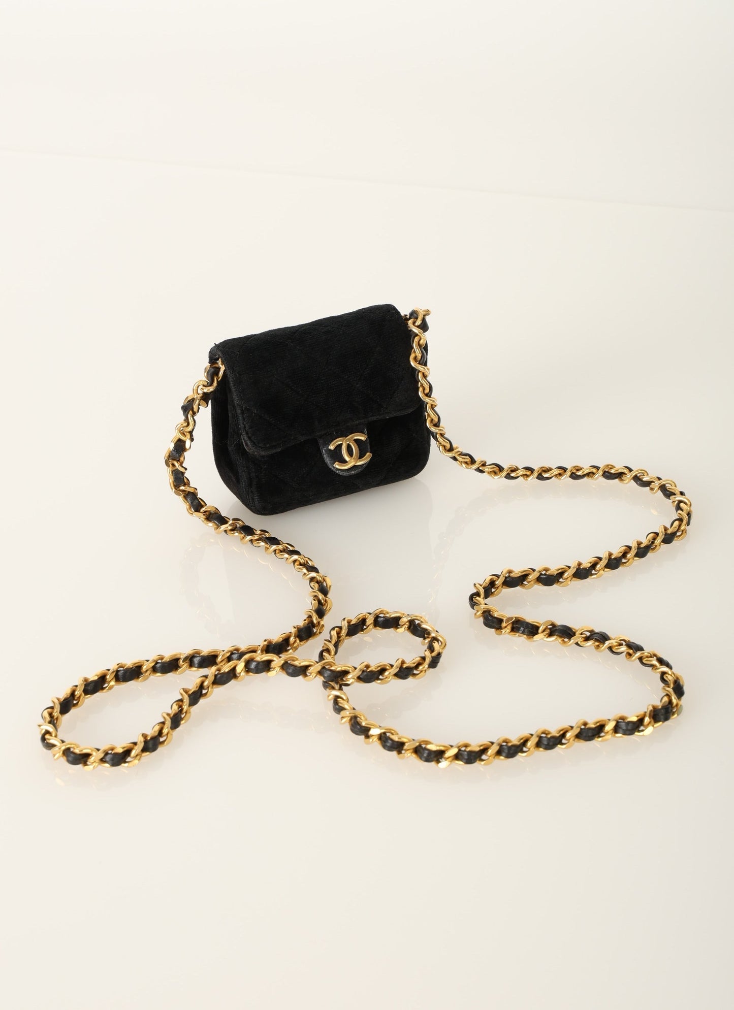 Chanel 1989 Velvet Micro Flap