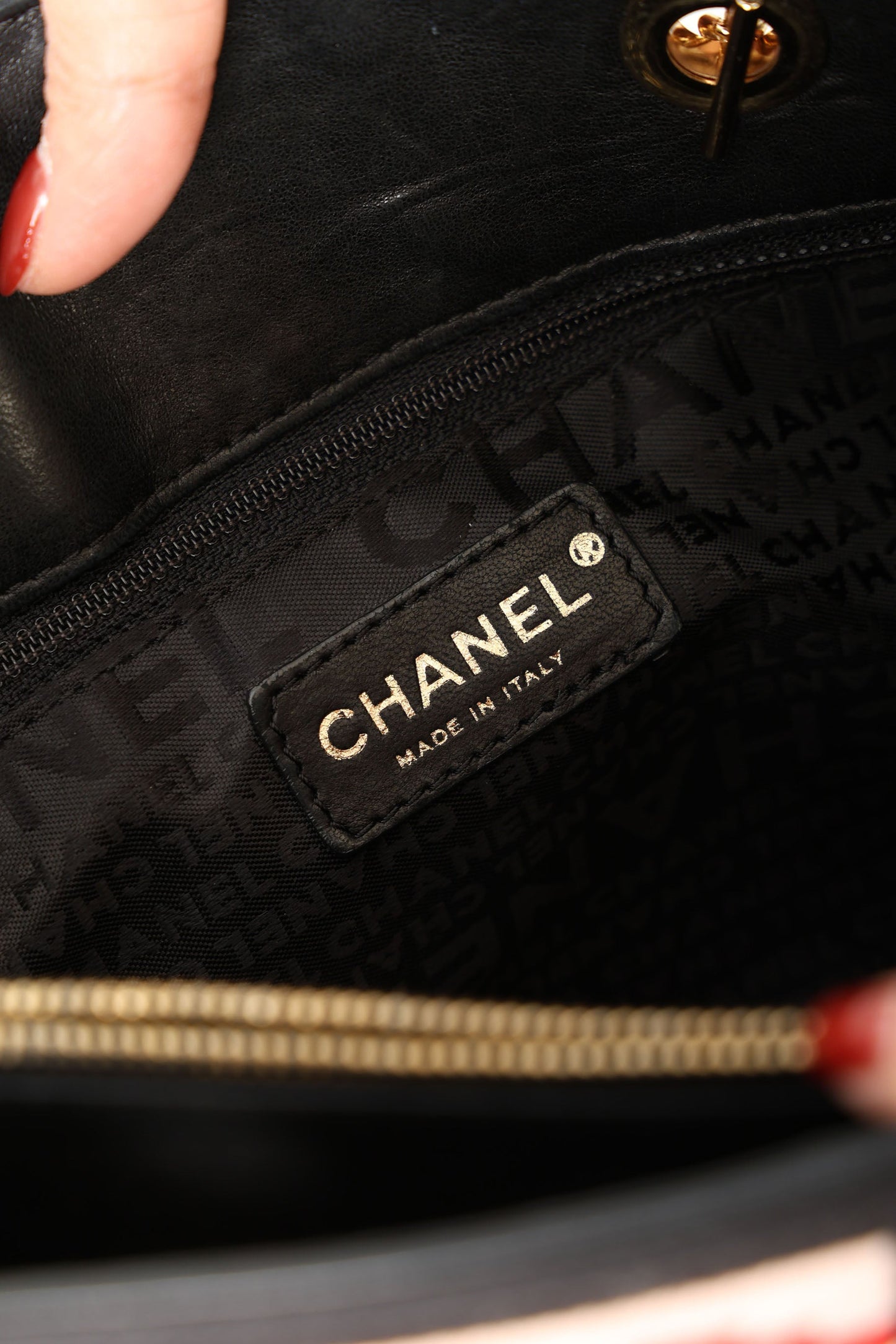 Chanel 2003 Needlepoint Icon Chain Tote