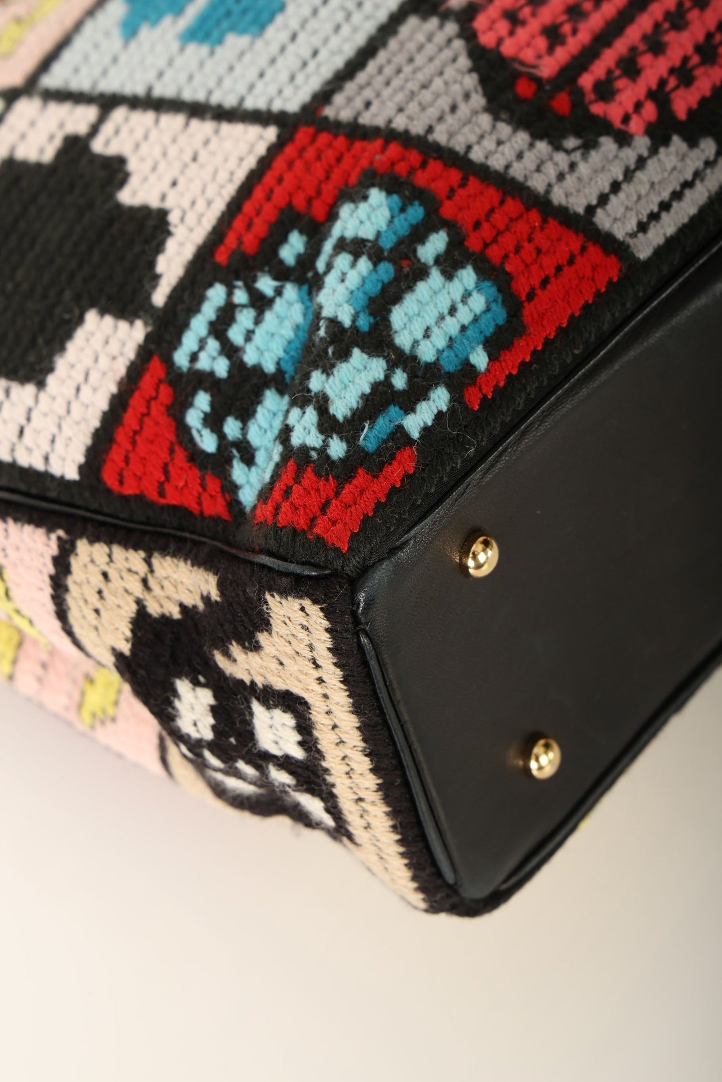 Chanel 2003 Needlepoint Icon Chain Tote