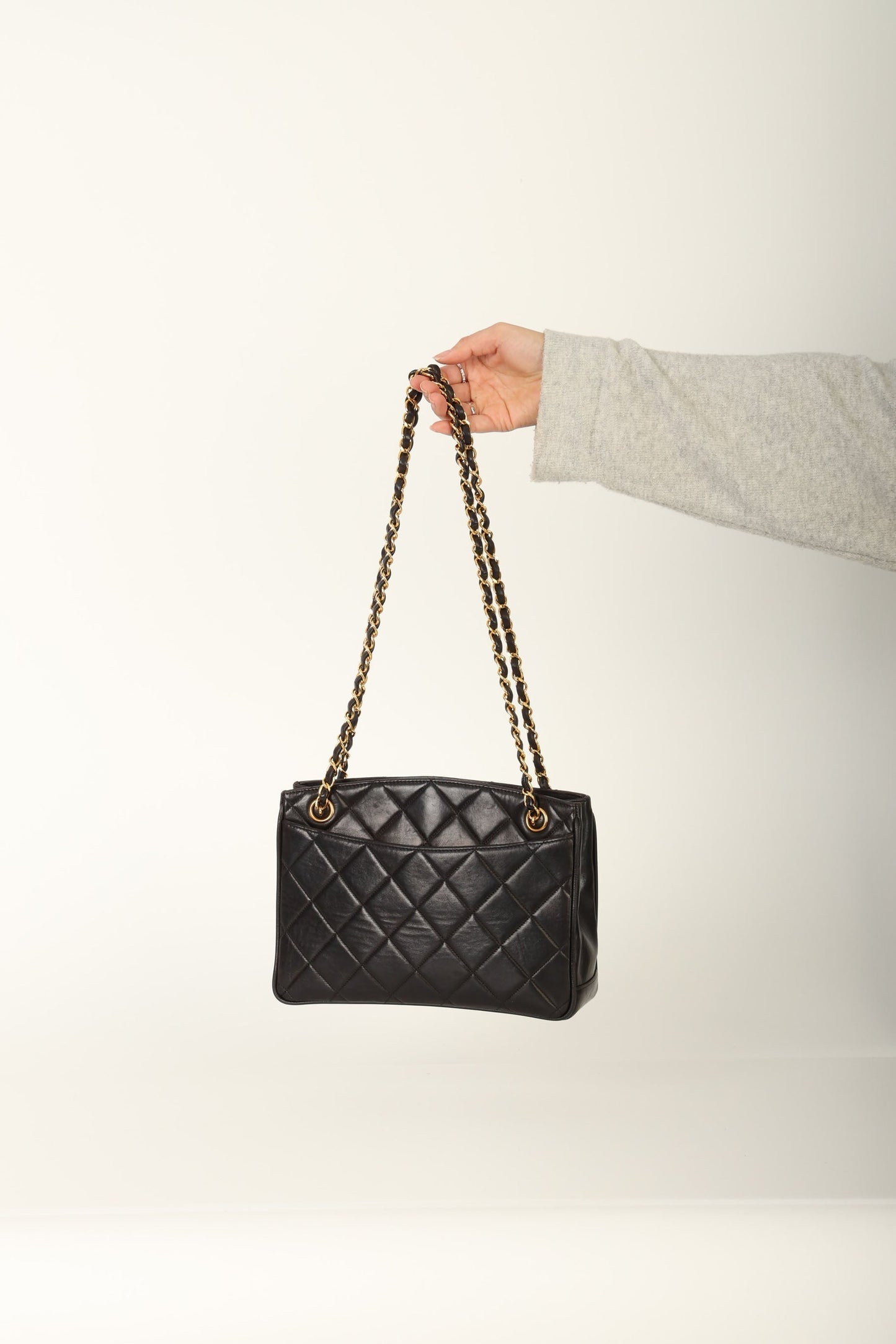 Chanel 1994 Lambskin Turnlock Tote