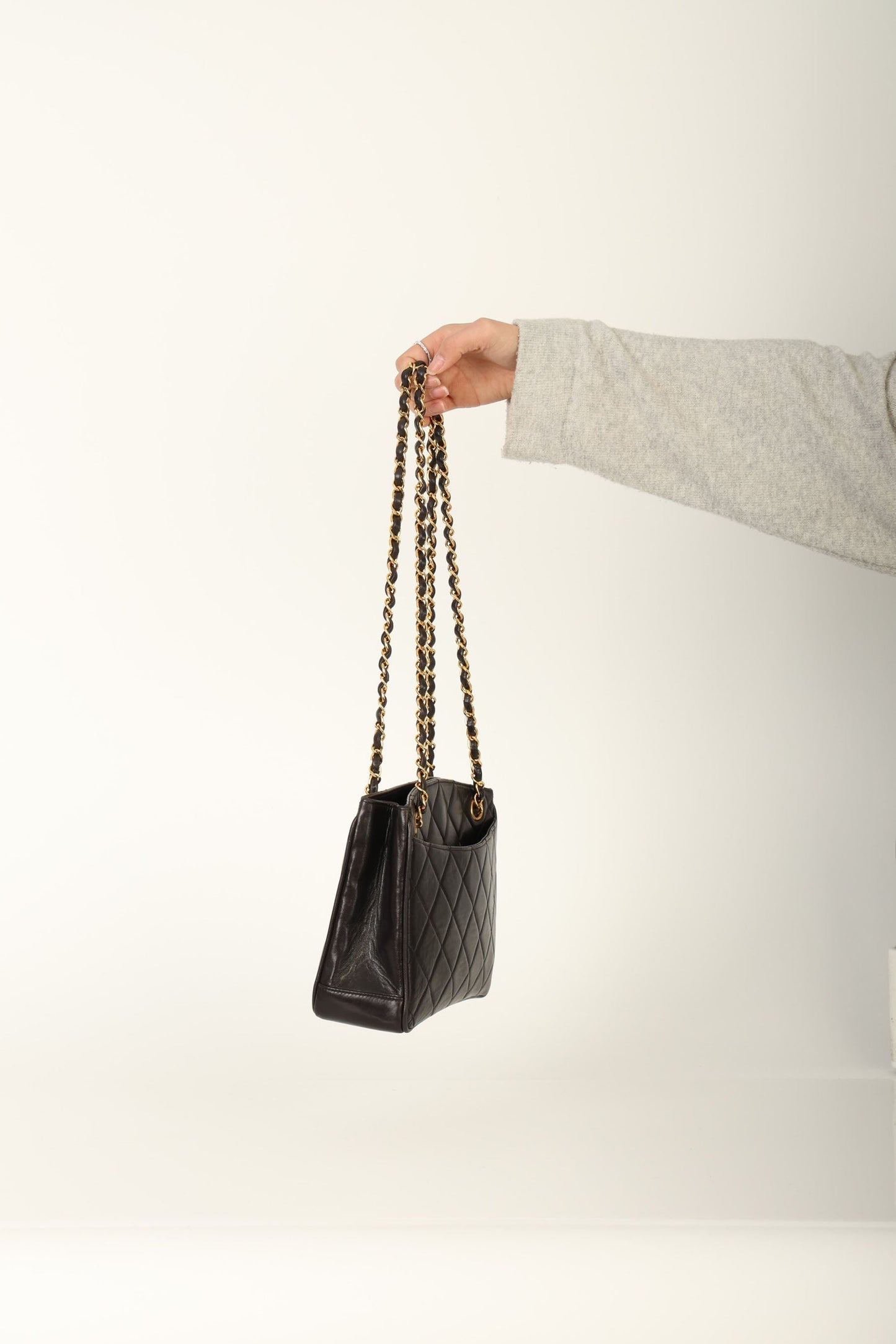 Chanel 1994 Lambskin Turnlock Tote