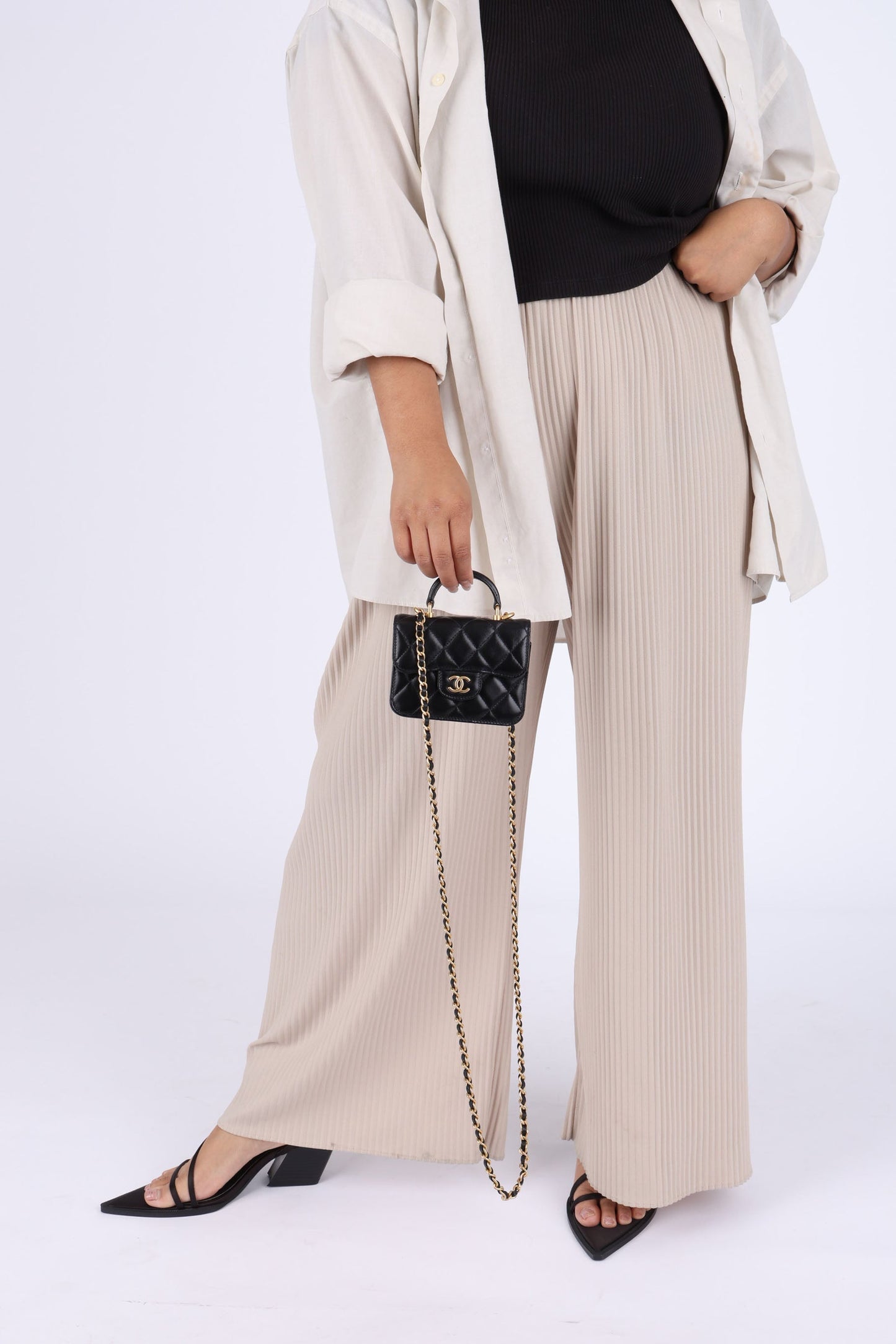 Chanel 2021 Lambskin Mini Top Handle