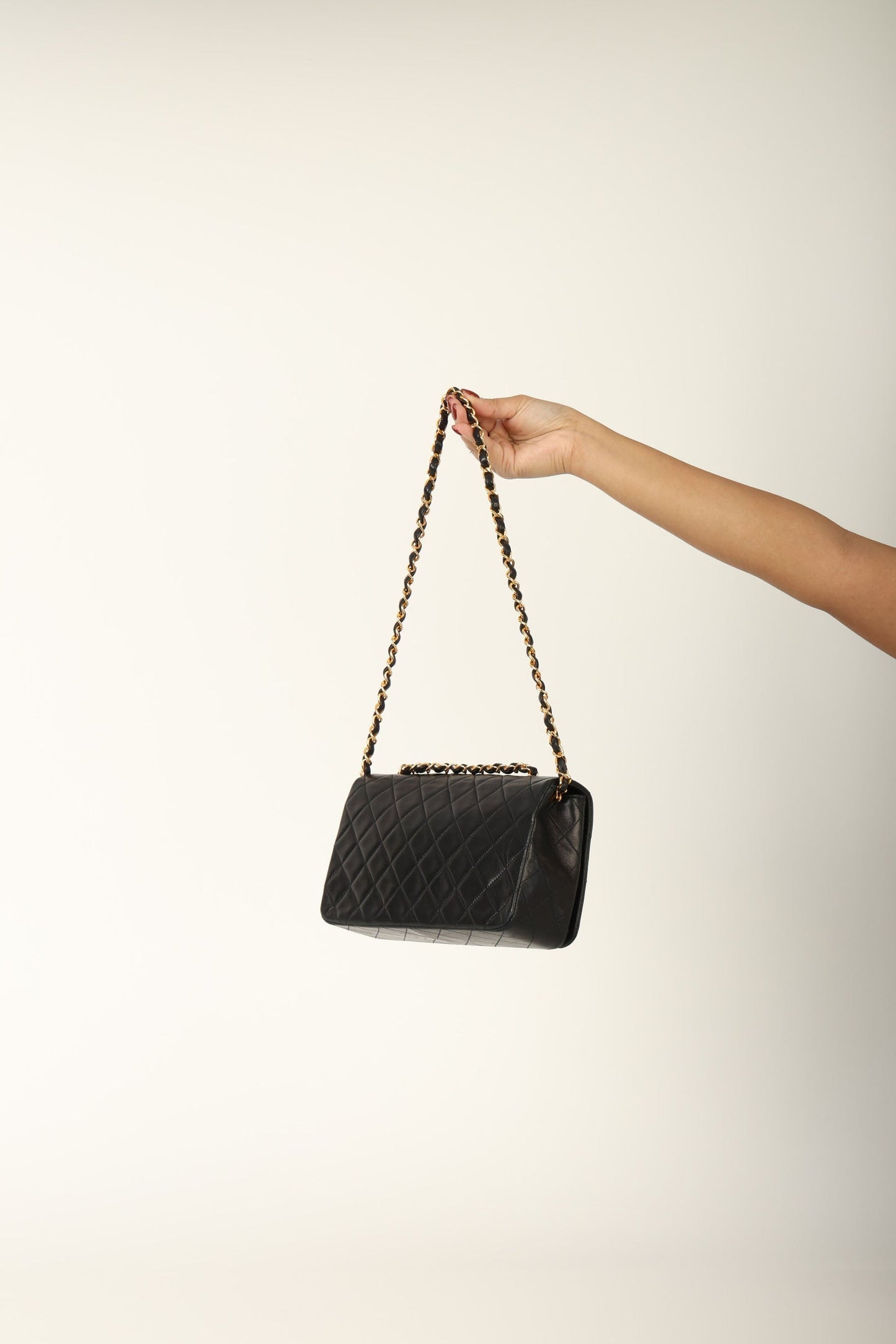 Chanel 1991 Lambskin Turnlock Full Flap