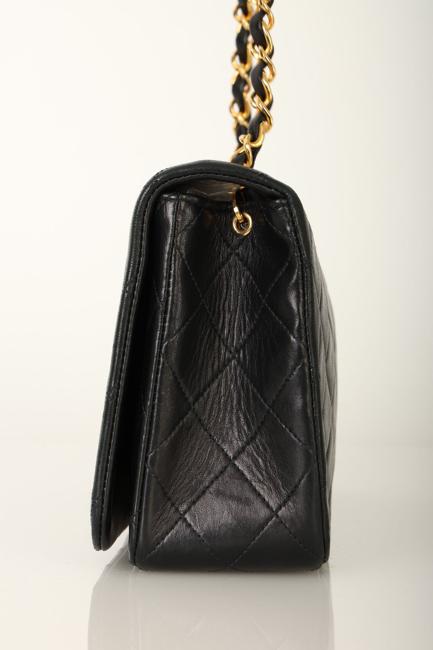 Chanel 1991 Lambskin Turnlock Full Flap