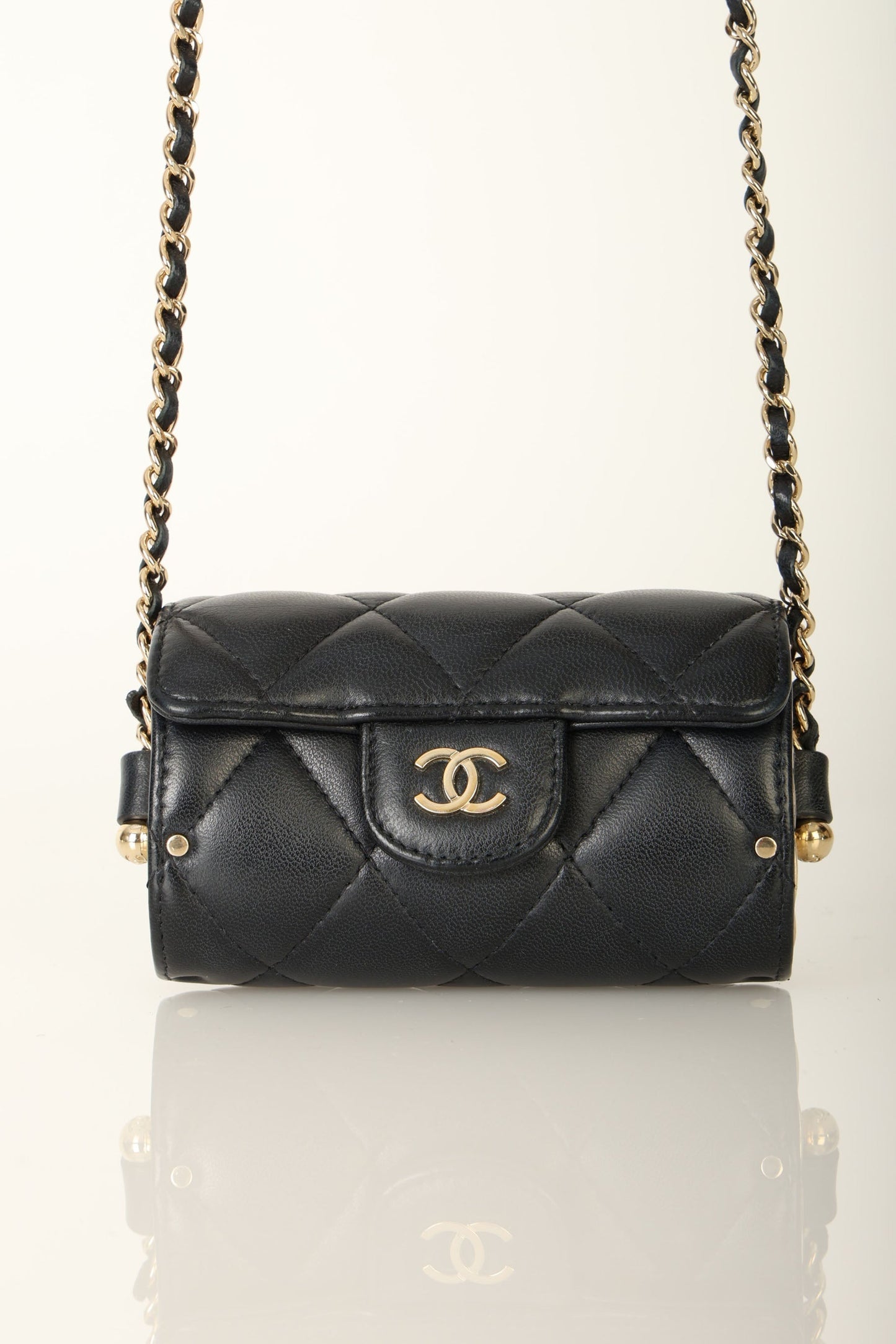 Chanel 2021 Lambskin Chain Minaudi??re