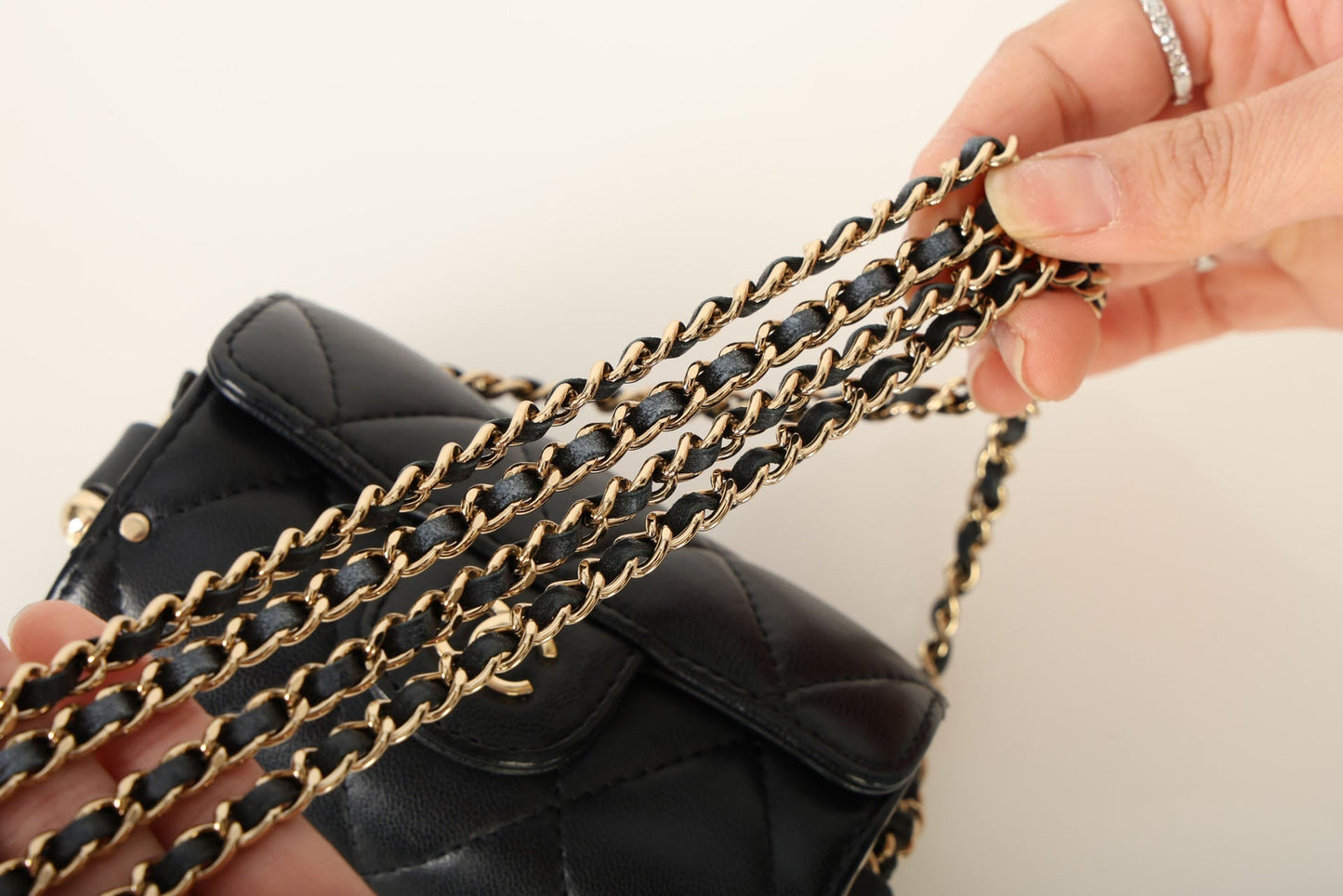 Chanel 2021 Lambskin Chain Minaudi??re