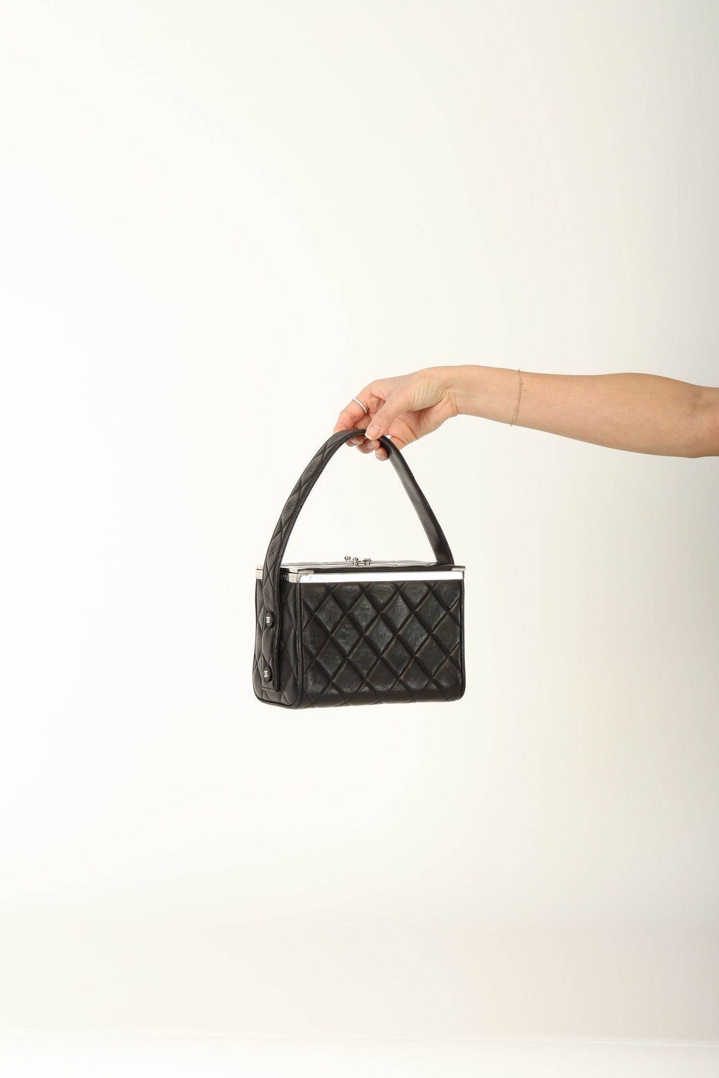 Chanel 1996 Lambskin Top Handle Vanity