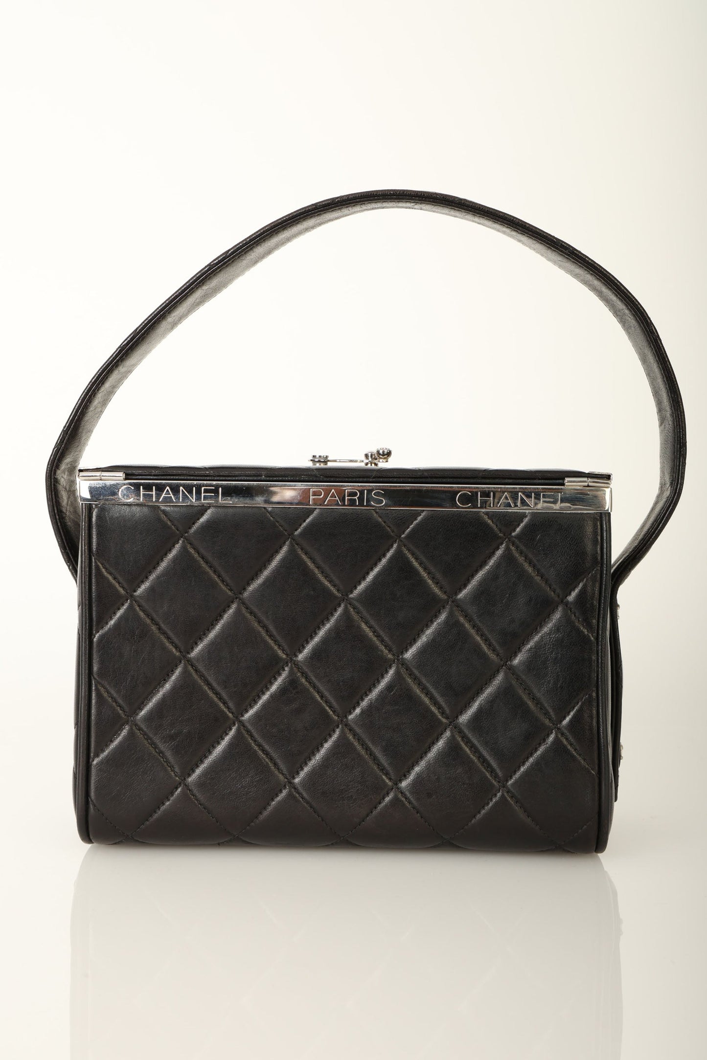 Chanel 1996 Lambskin Top Handle Vanity