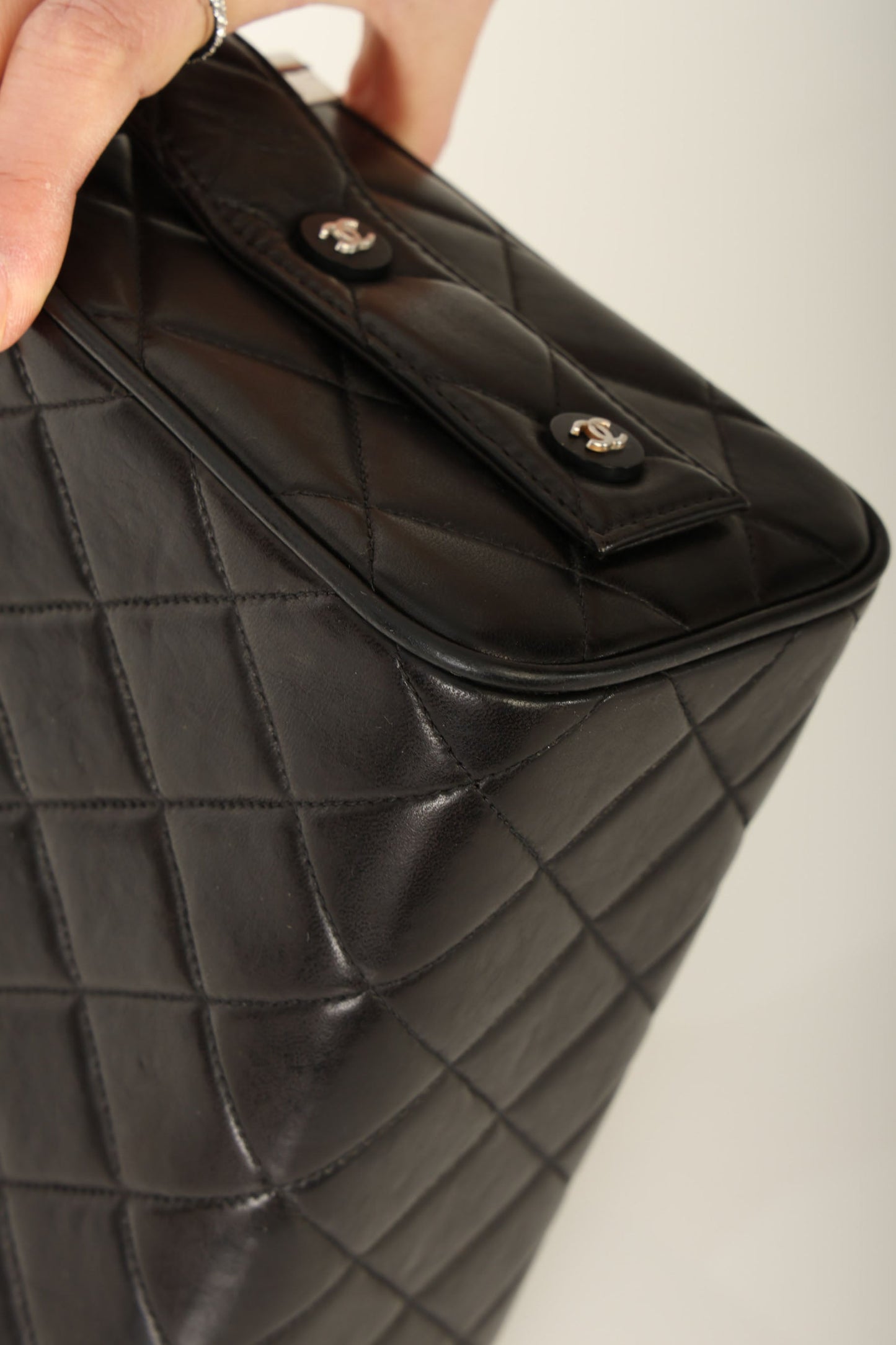 Chanel 1996 Lambskin Top Handle Vanity