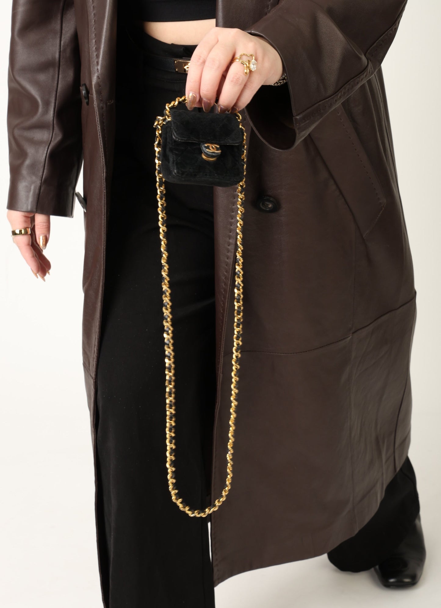 Chanel 1989 Velvet Micro Flap
