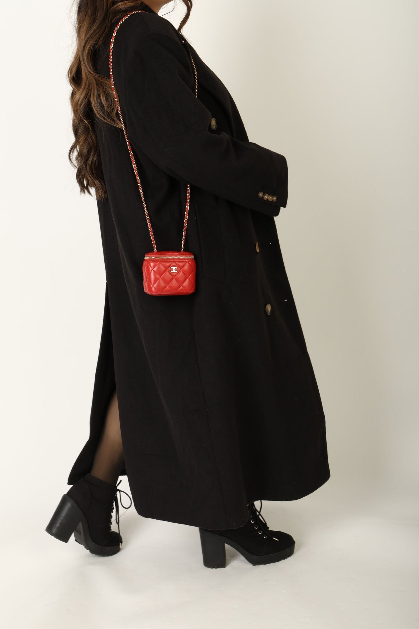 Chanel 2020 Lambskin Mini Red Vanity